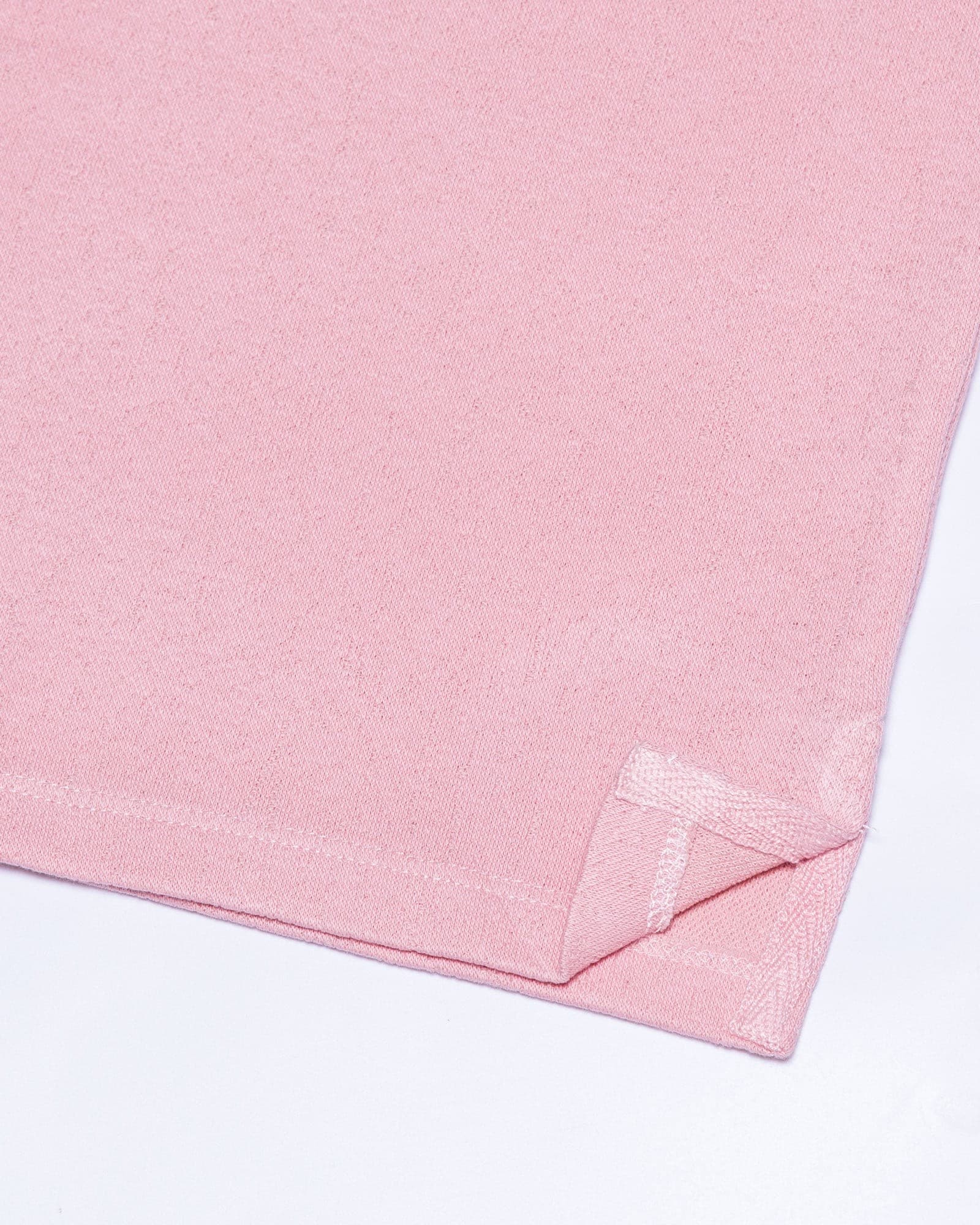 Persien Soft Pink Cotton Textured Polo T-Shirt