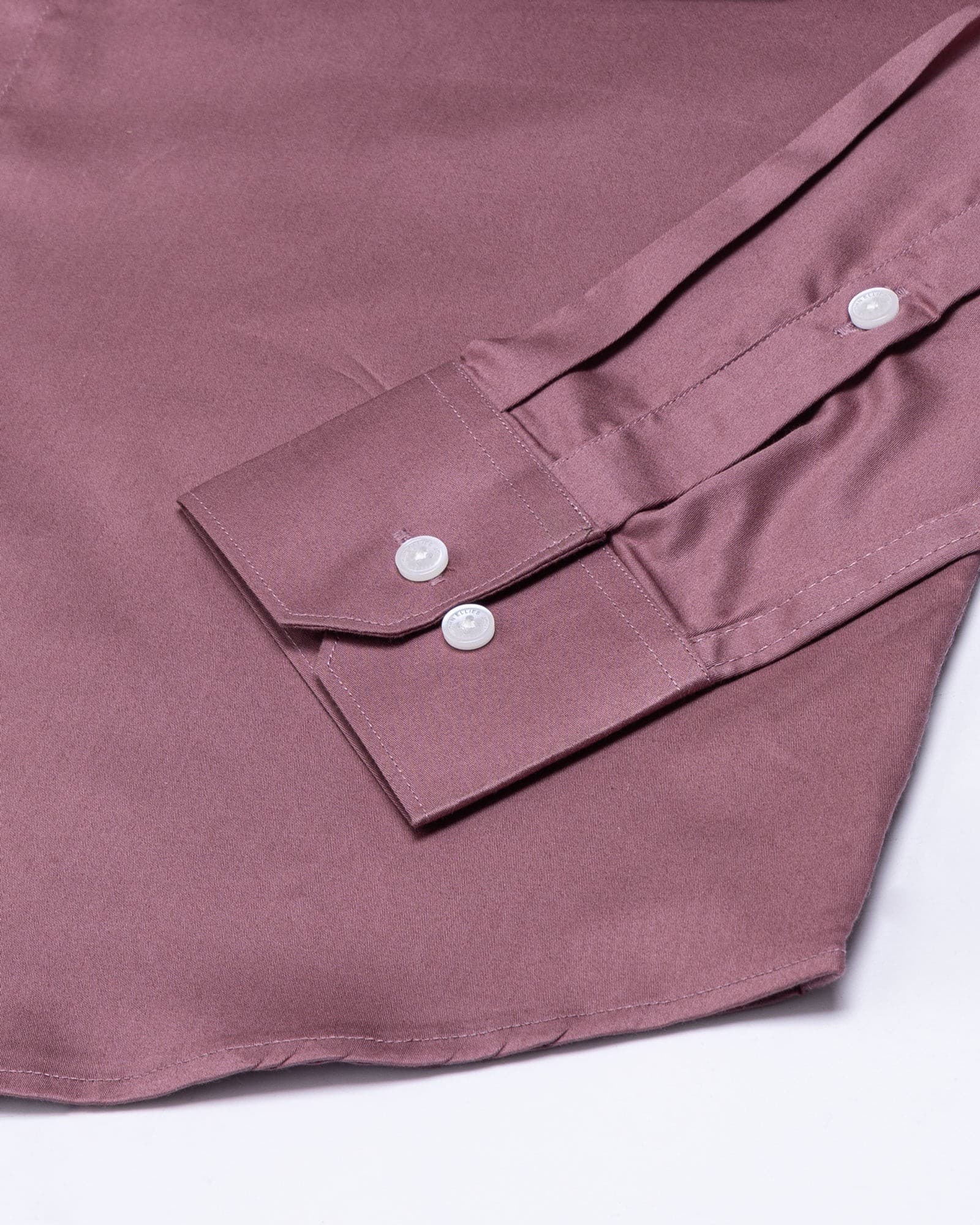 Arden Maroon Plain Mandarin Giza Cotton Shirt