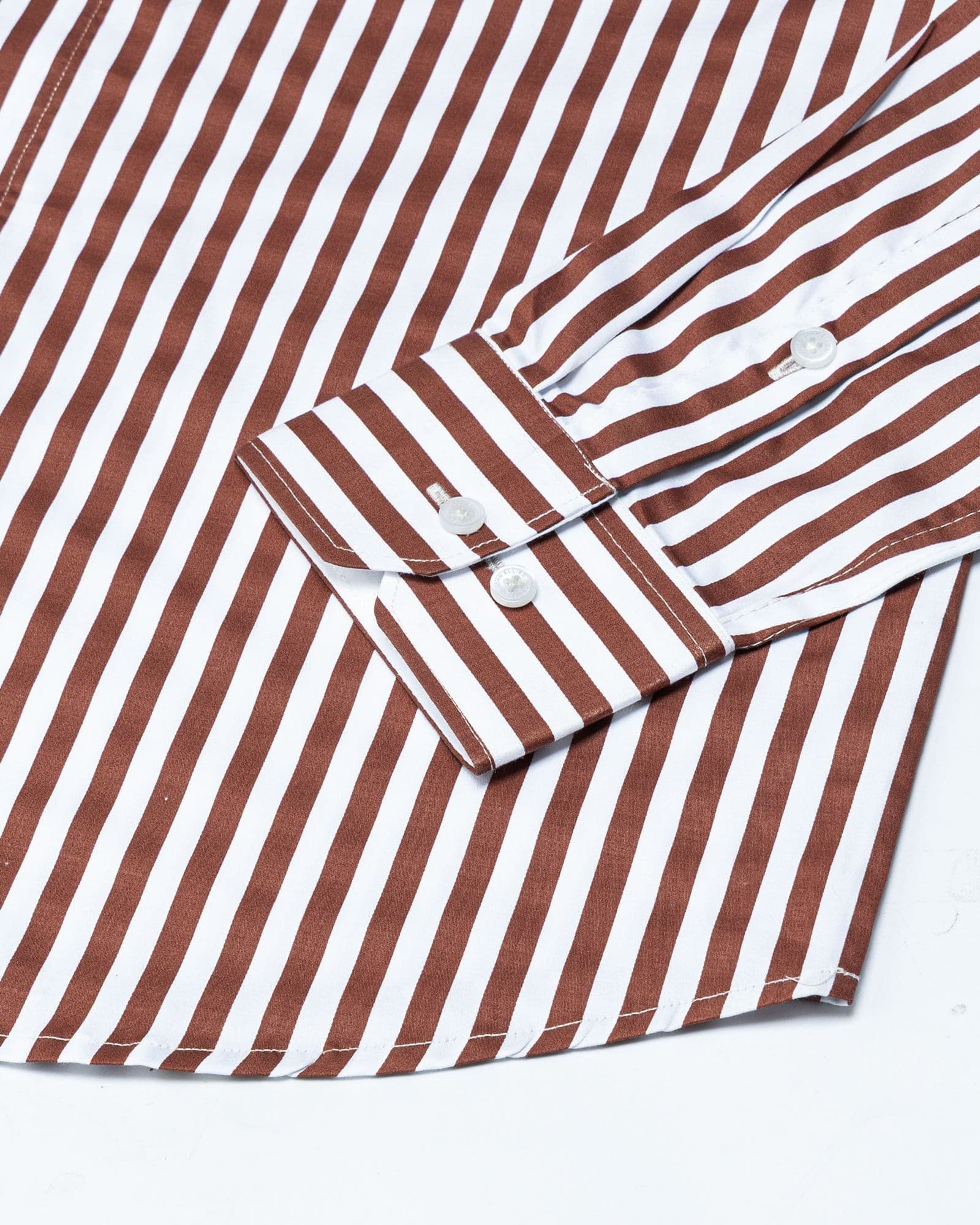Sidex Brown Stripes Premium Cotton Shirt