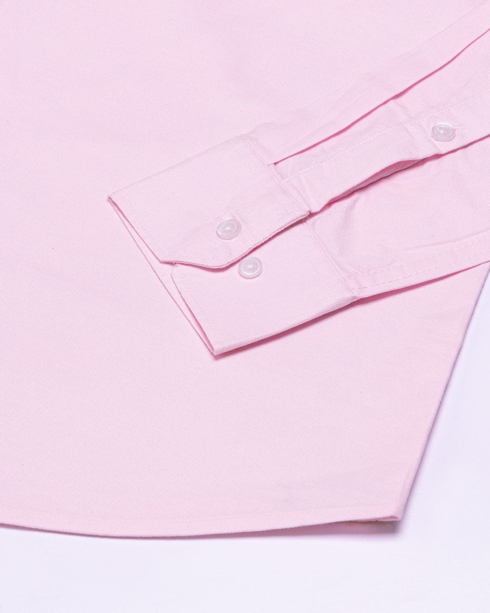 Regent Pink Plain Button Down Oxford Cotton Shirt