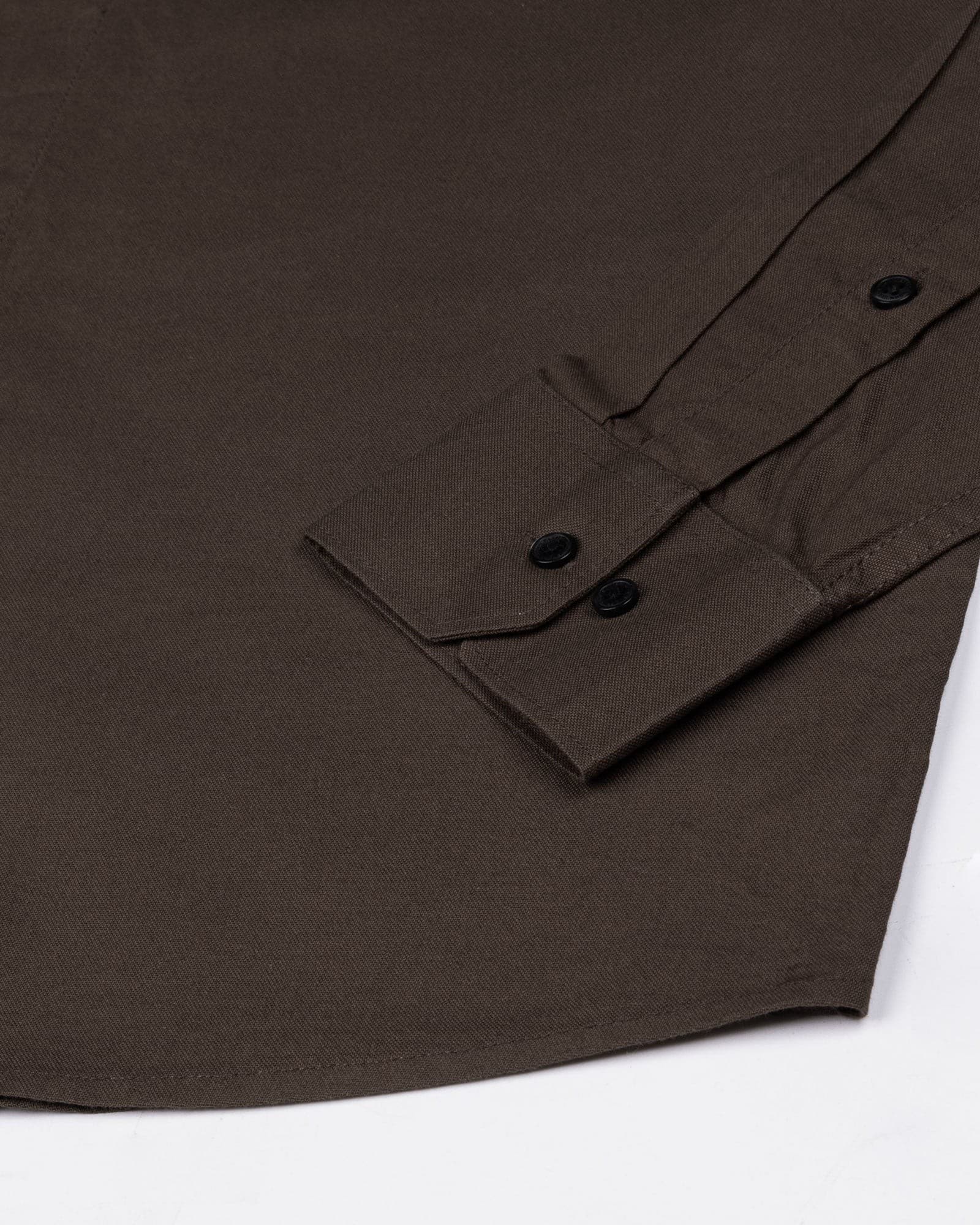 Ophel Brown Plain Oxford Cotton Shirt