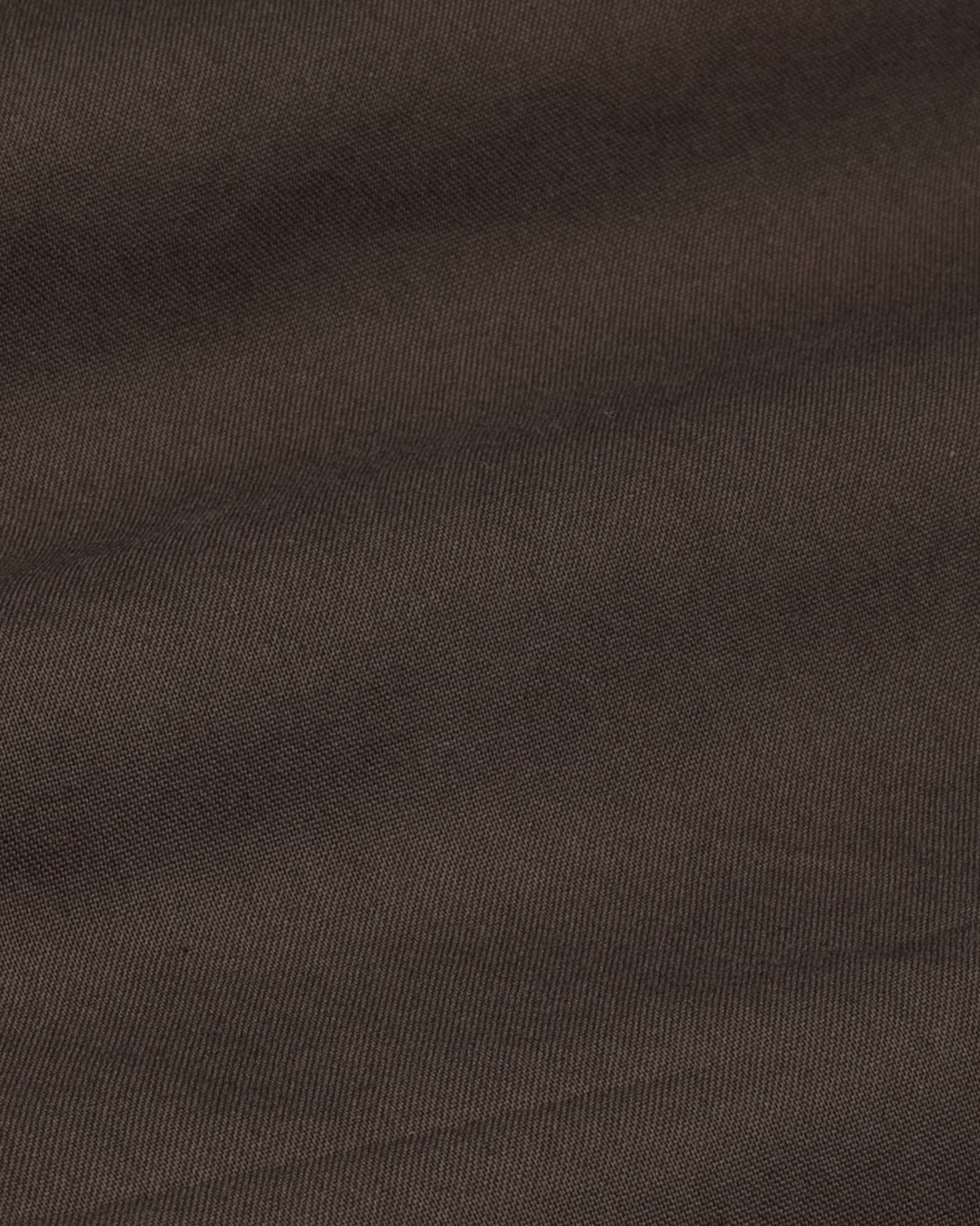 Ophel Brown Plain Oxford Cotton Shirt