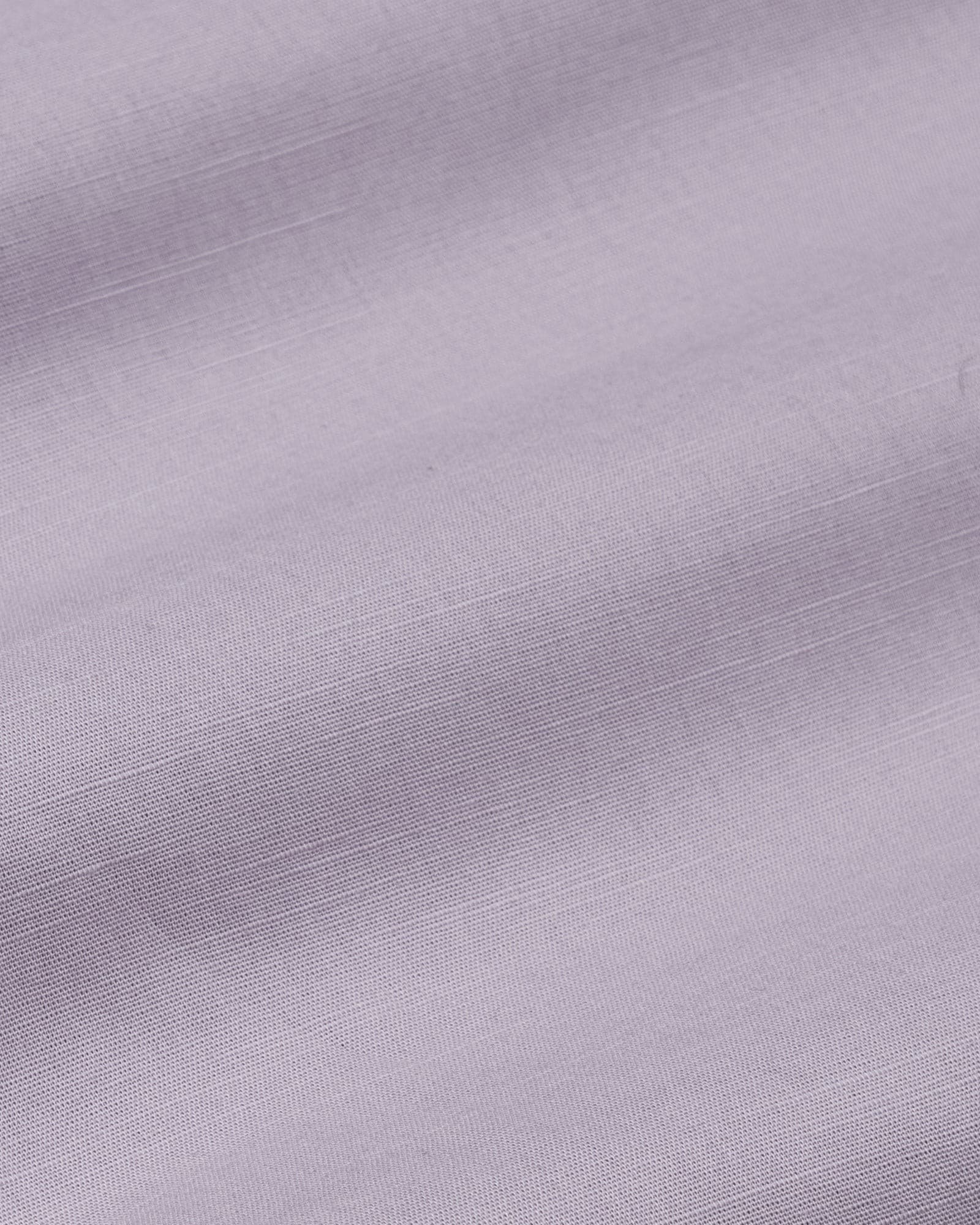 Amess Lavender Plain Linen Shirt