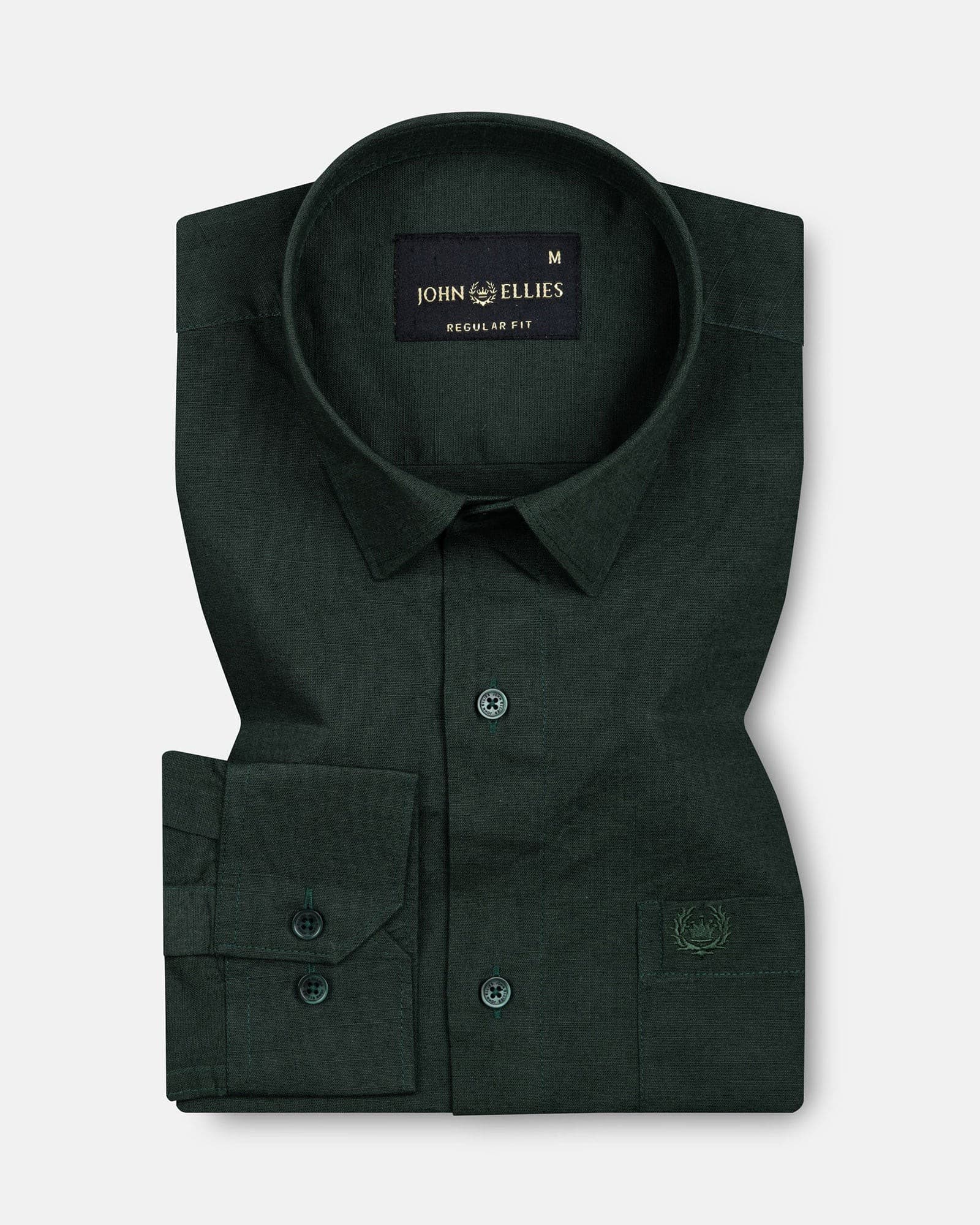 Amess Green Plain Linen Shirt