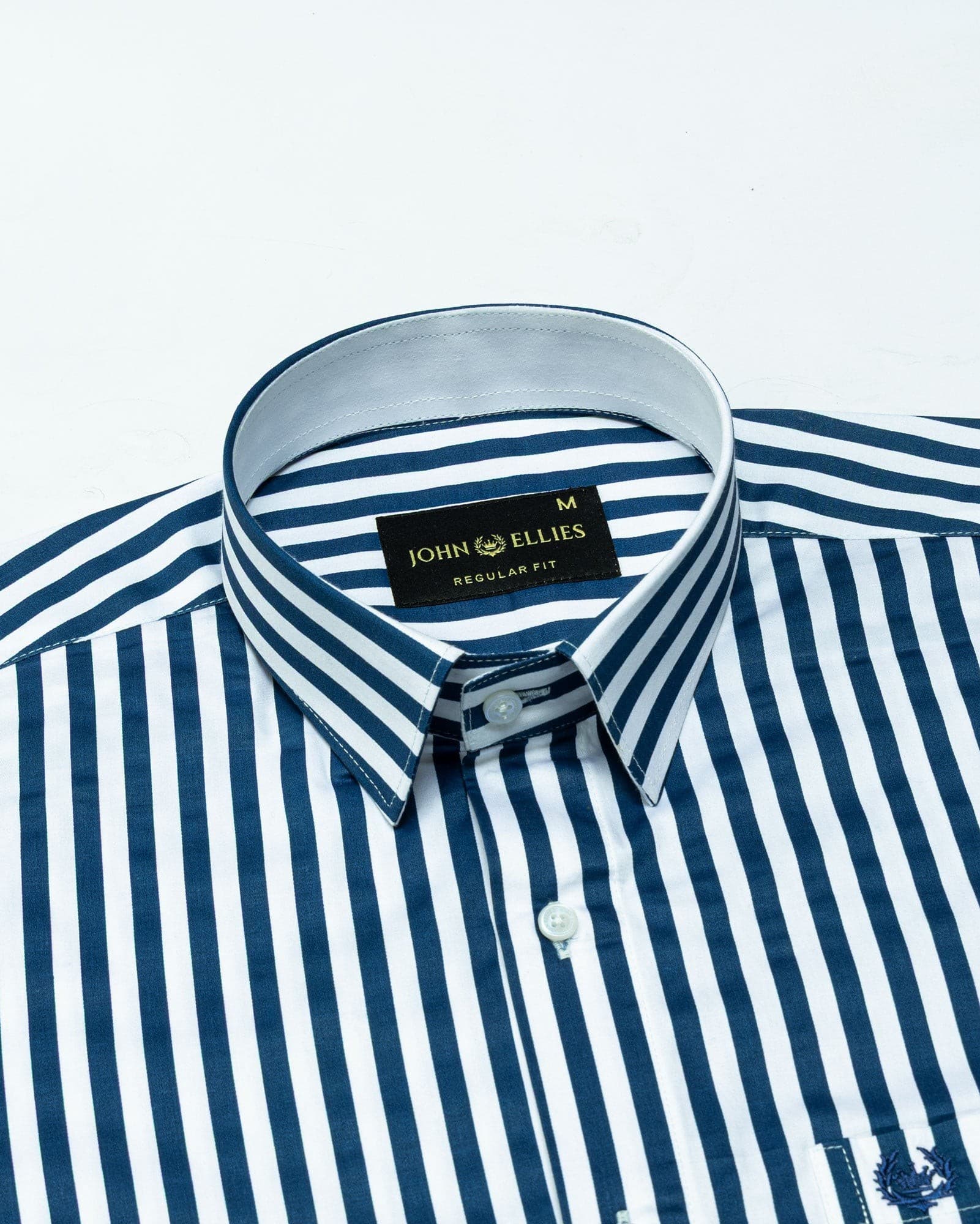Sidex Teal Stripes Premium Cotton Shirt
