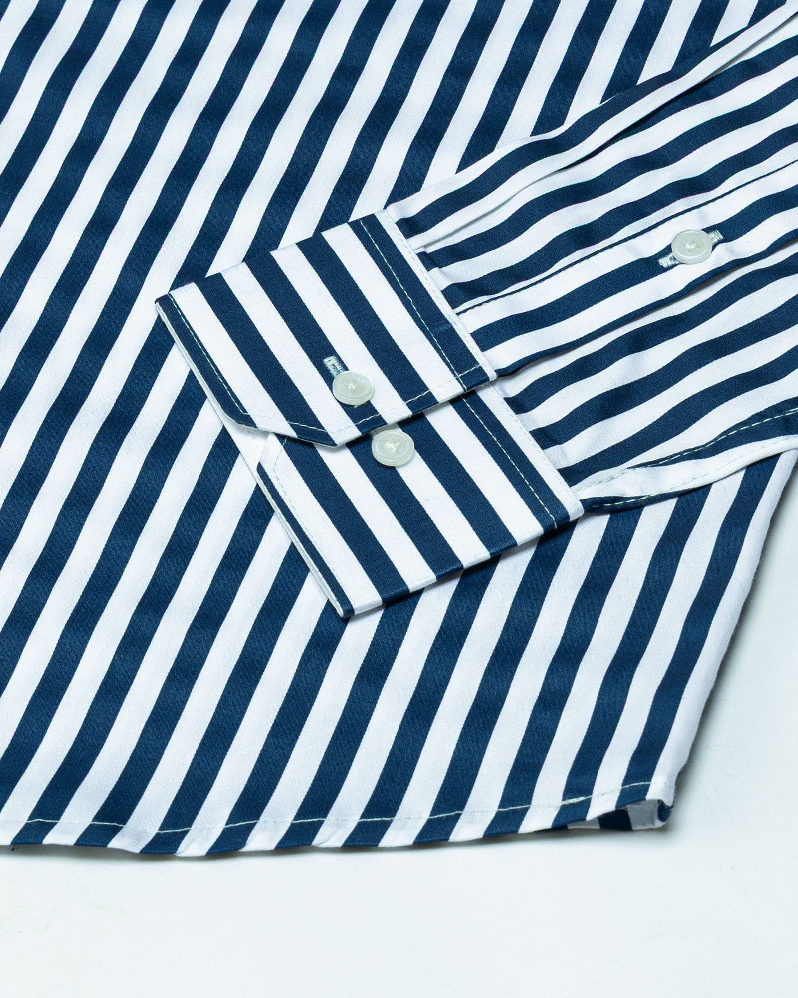 Sidex Teal Stripes Premium Cotton Shirt