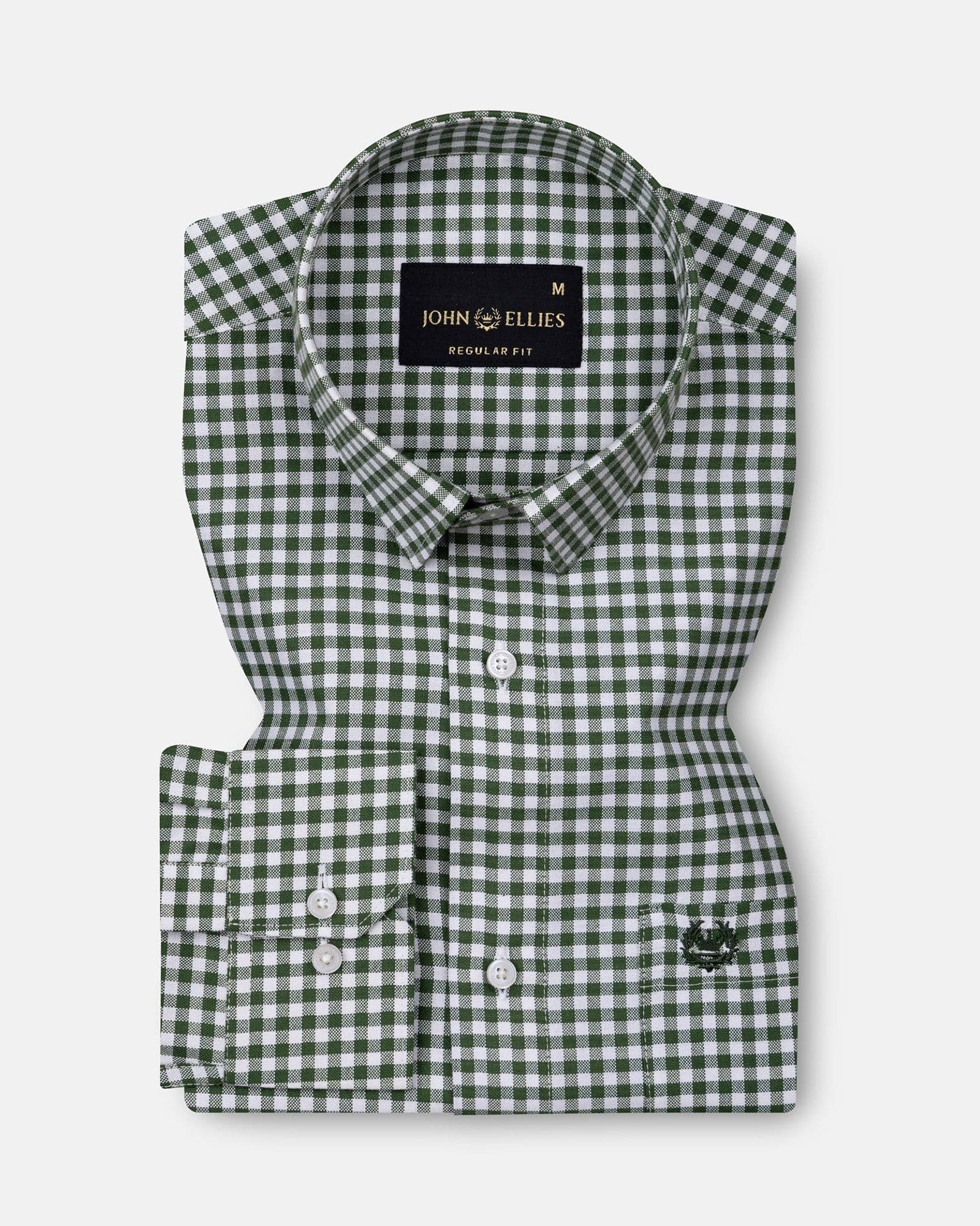 Prascot Green Check Oxford Cotton Shirt