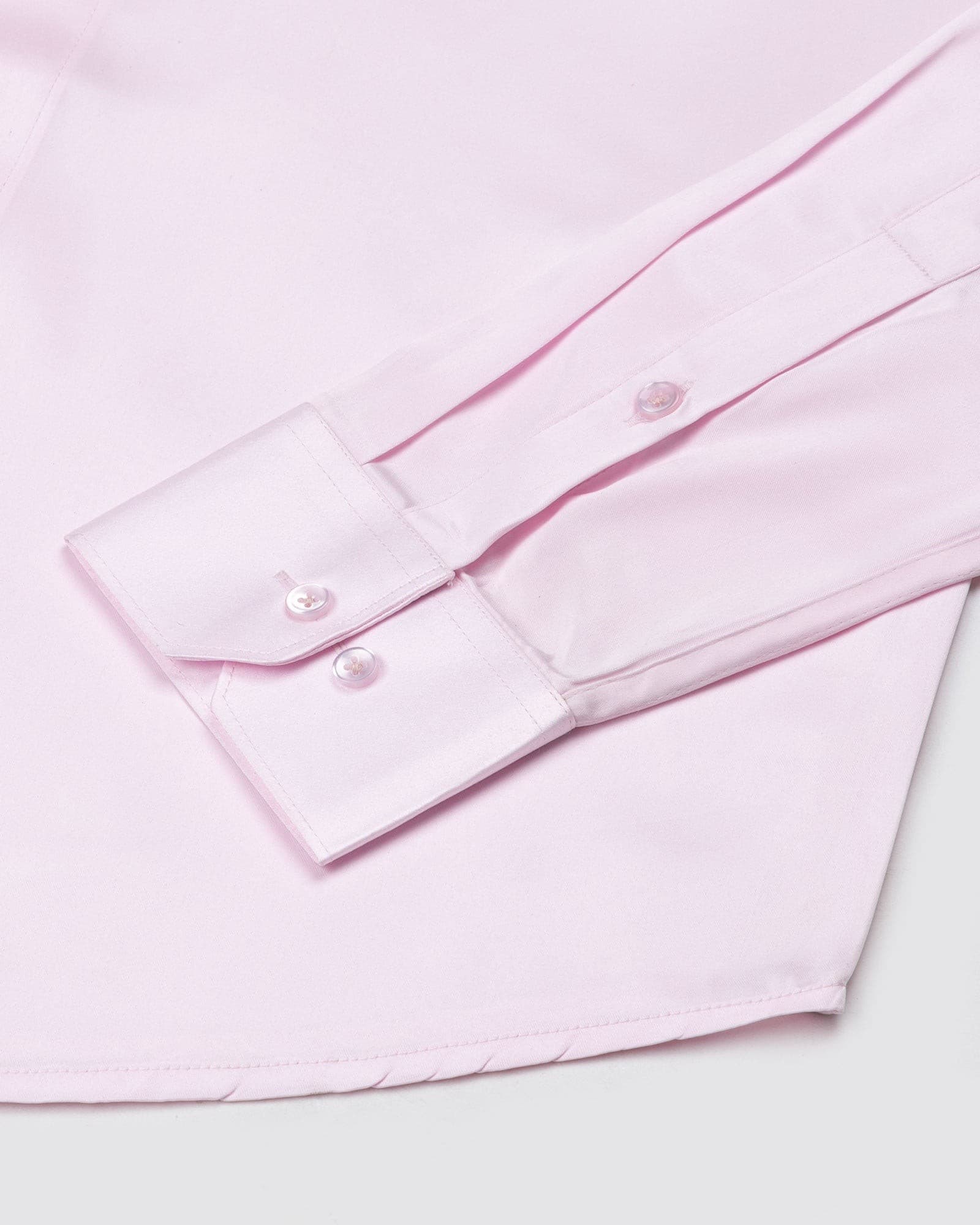 Wilson Light Pink Plain Satin Shirt