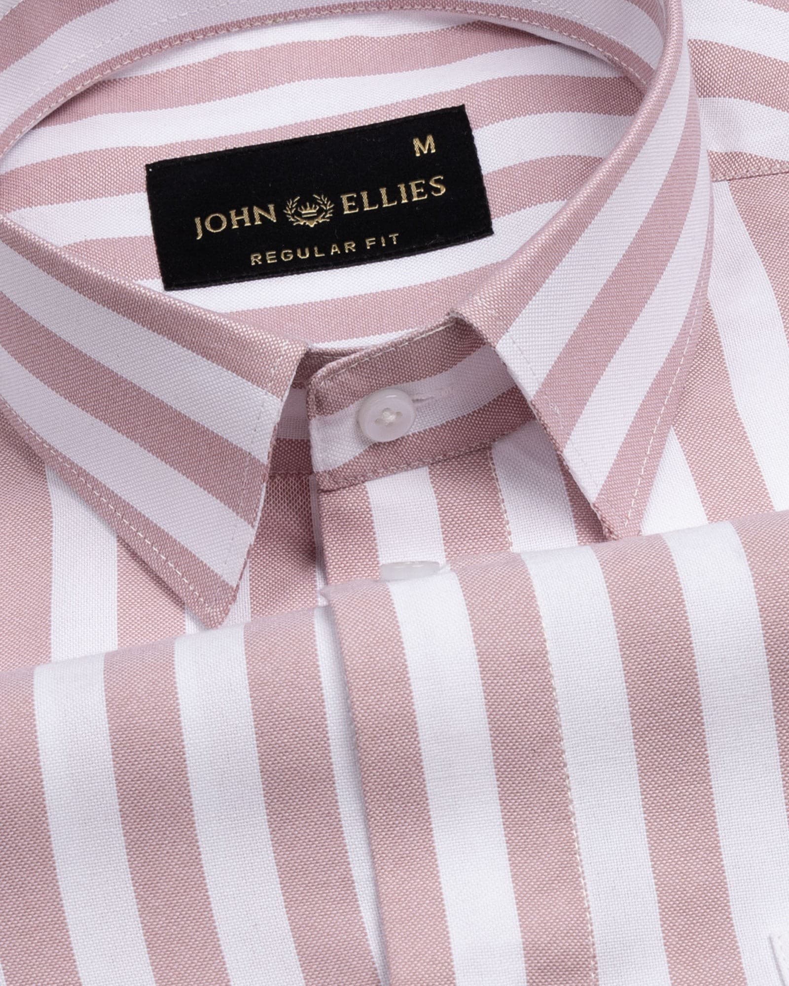 Layt Pink Stripes Oxford Cotton Shirt