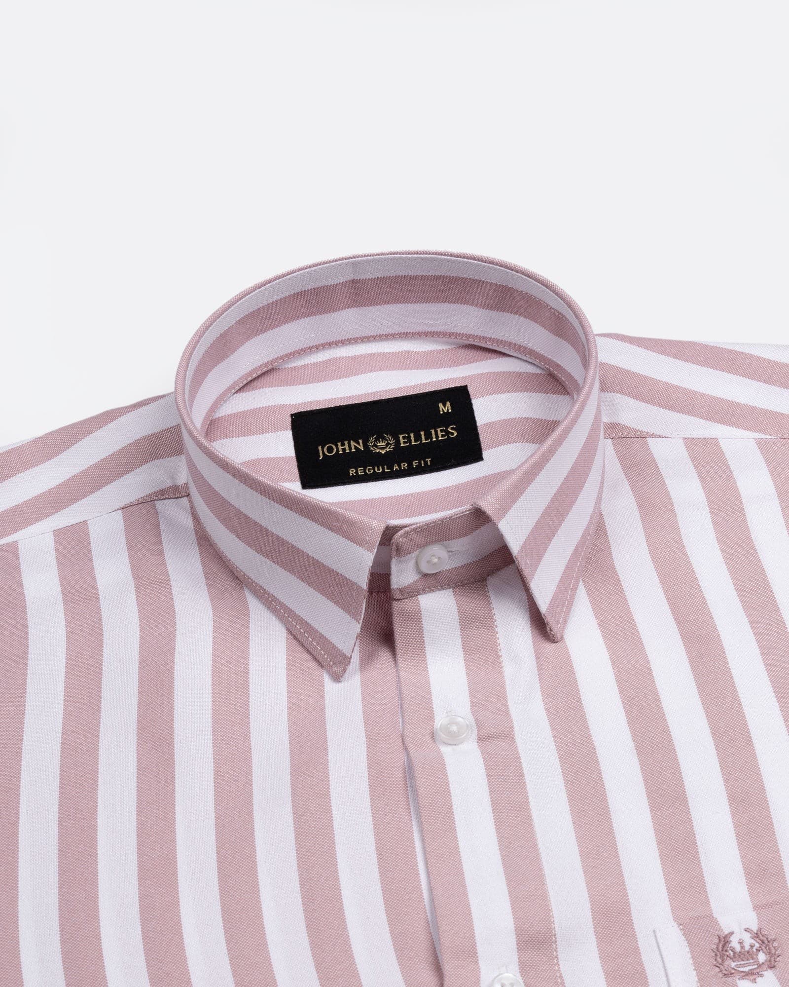 Layt Pink Stripes Oxford Cotton Shirt