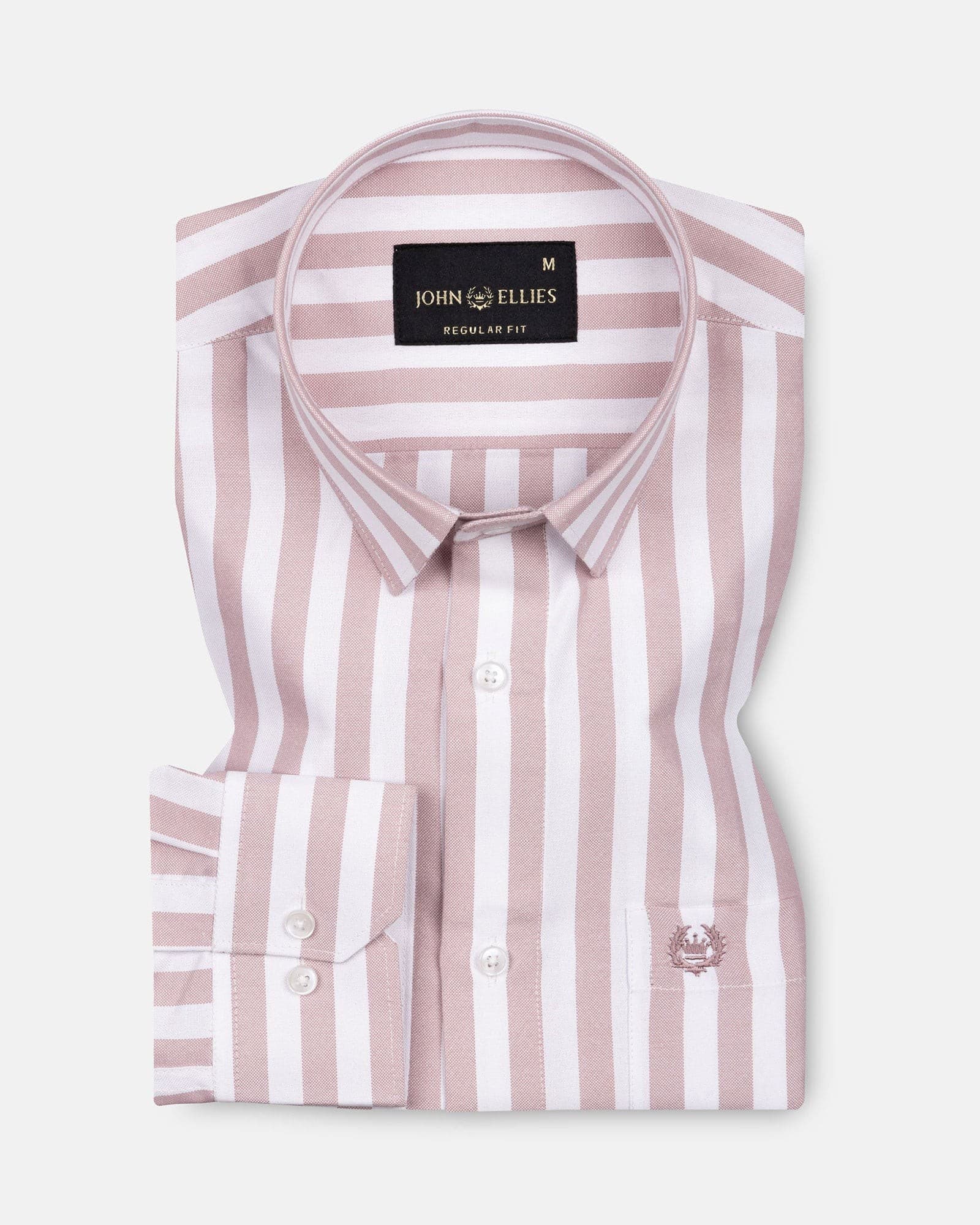Layt Pink Stripes Oxford Cotton Shirt