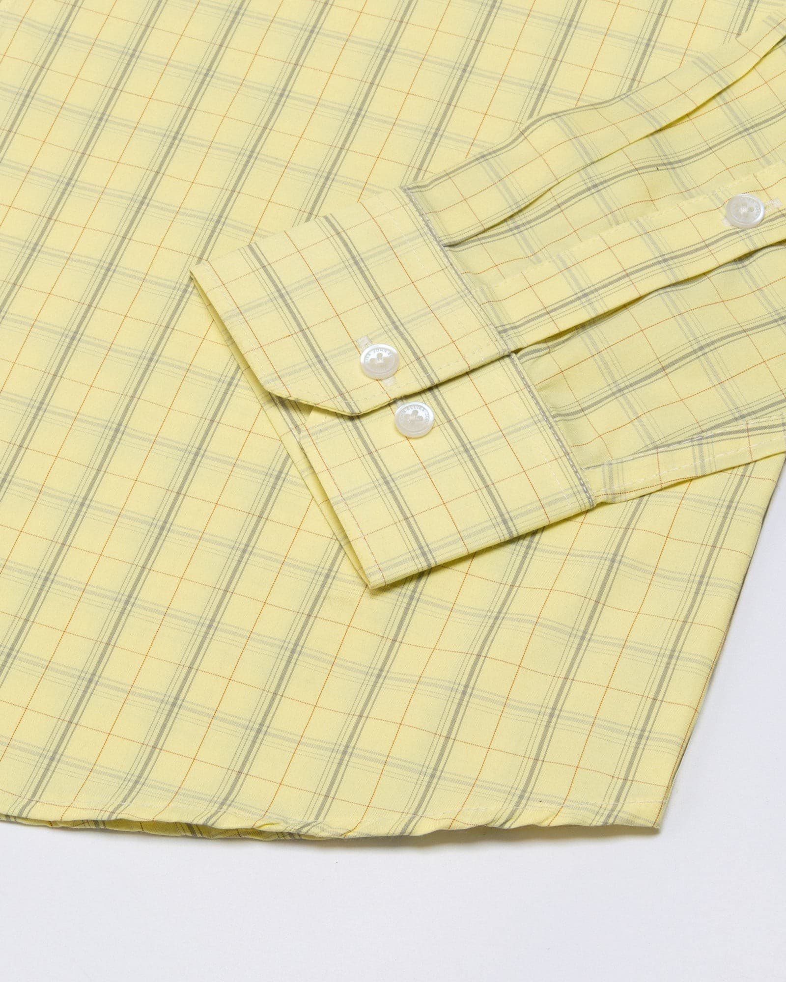 Celsi Yellow Check Cotton Shirt