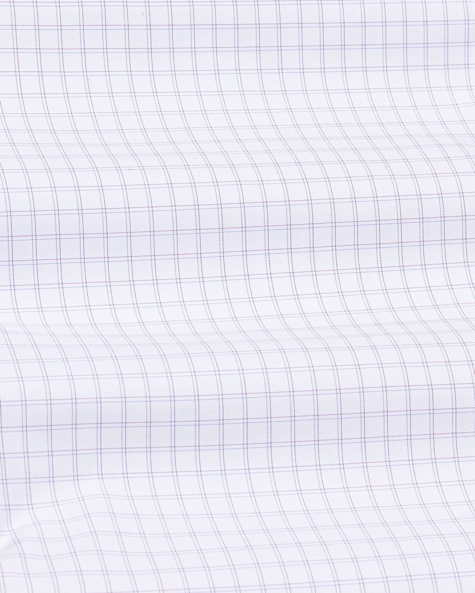 Helston Purple Check Cotton Shirt