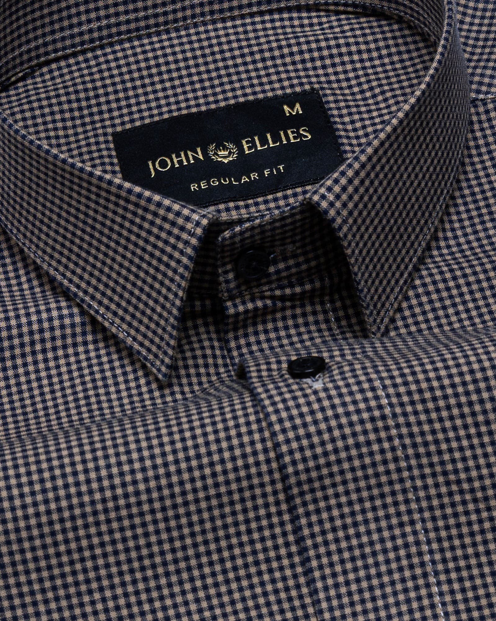 Vindsor Khaki Check Oxford Cotton Shirt