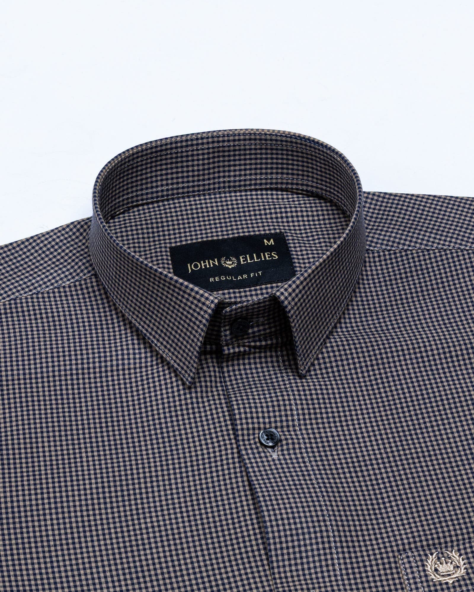 Vindsor Khaki Check Oxford Cotton Shirt