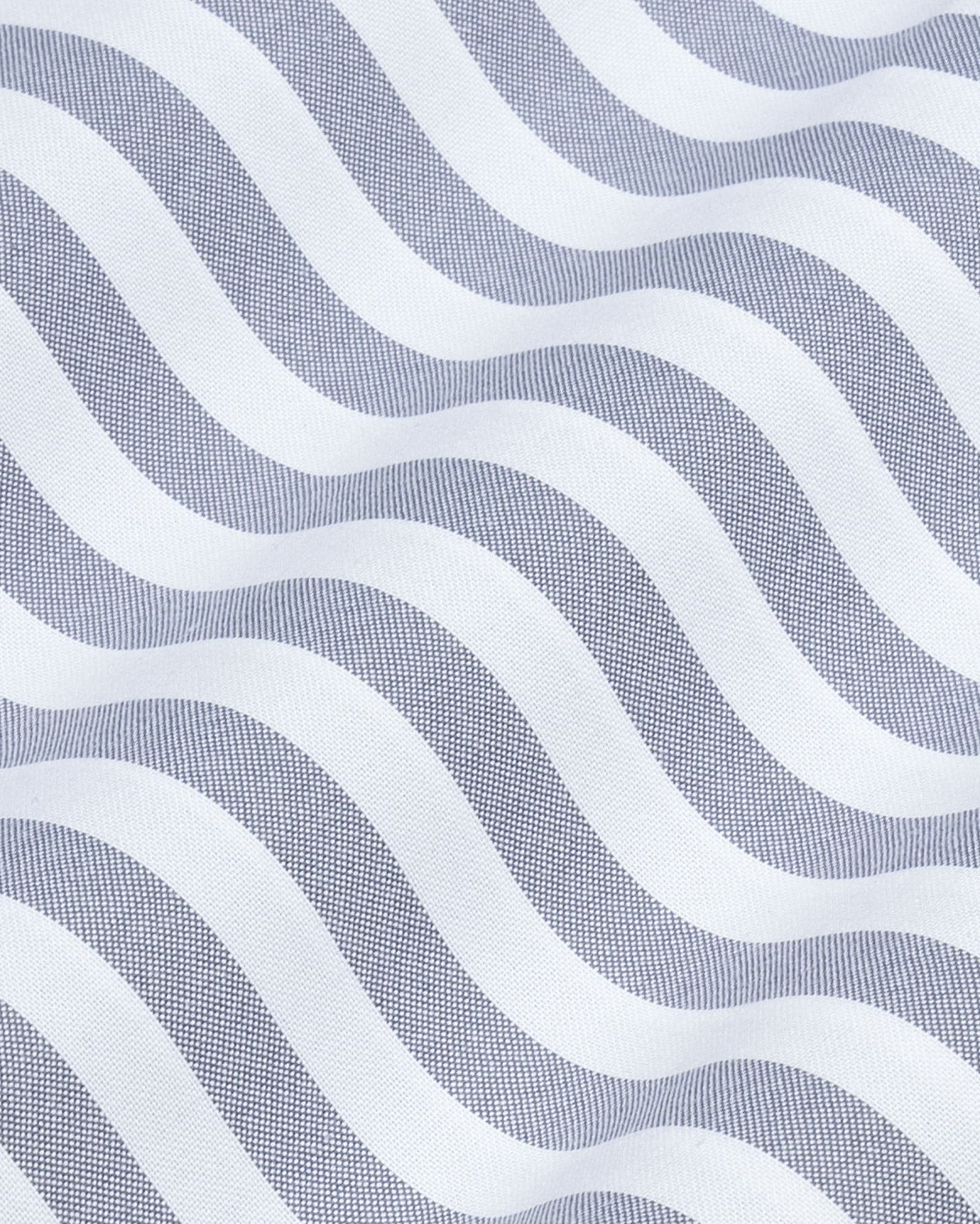 Layt Grey Stripes Oxford Cotton Shirt