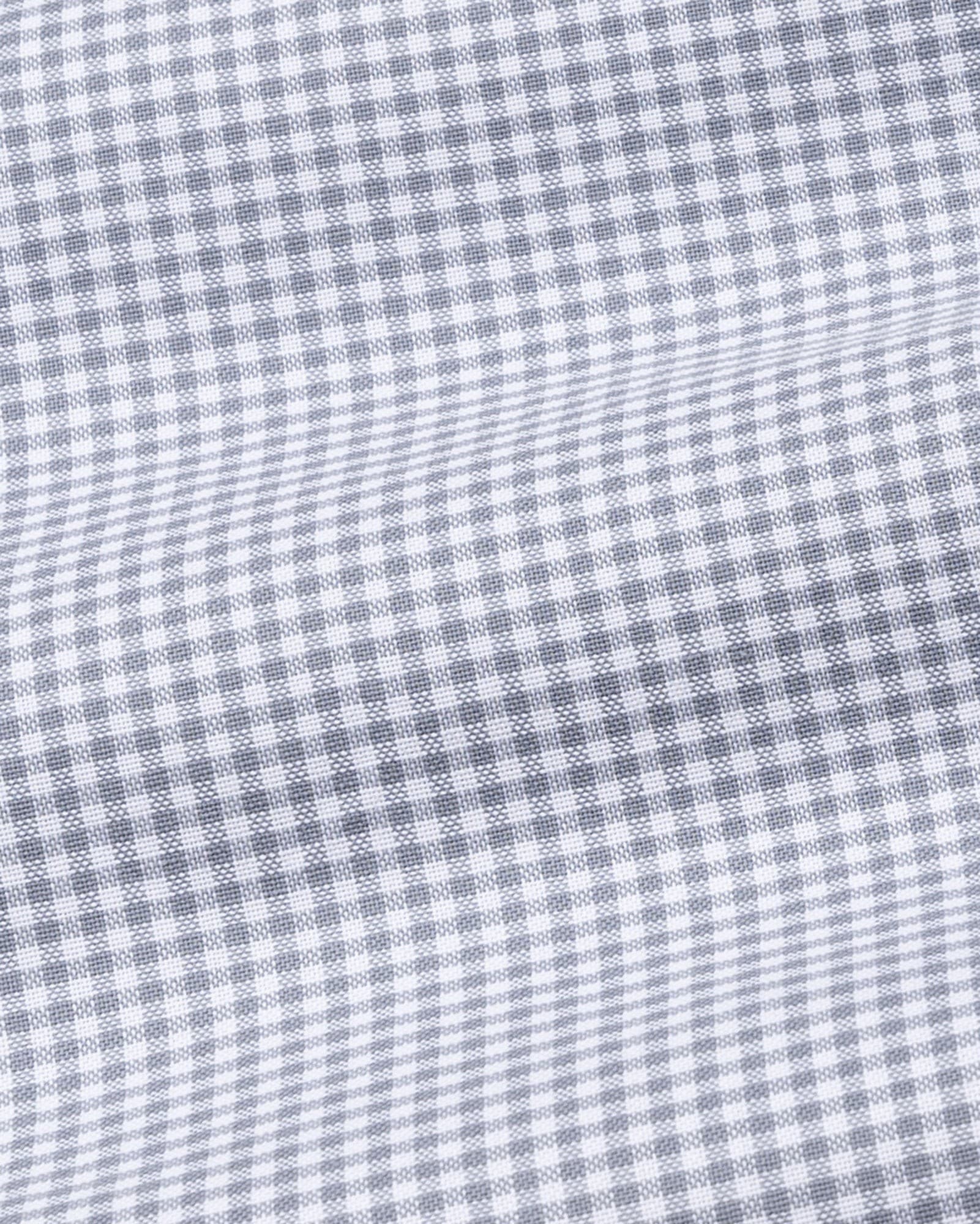 Cipher Grey Check Button Down Oxford Cotton Shirt