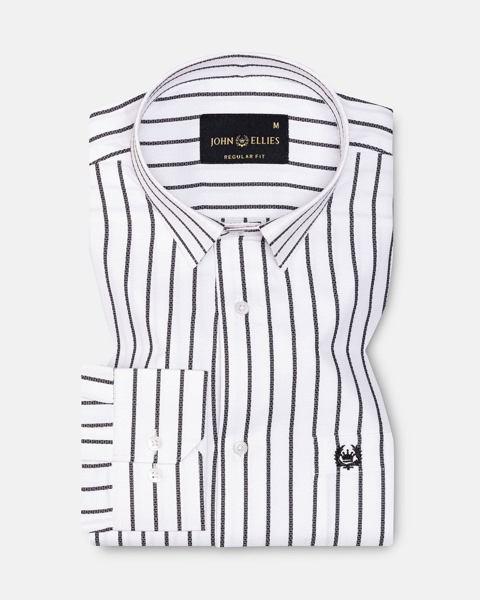 Edific Black Stripes Cotton Shirt