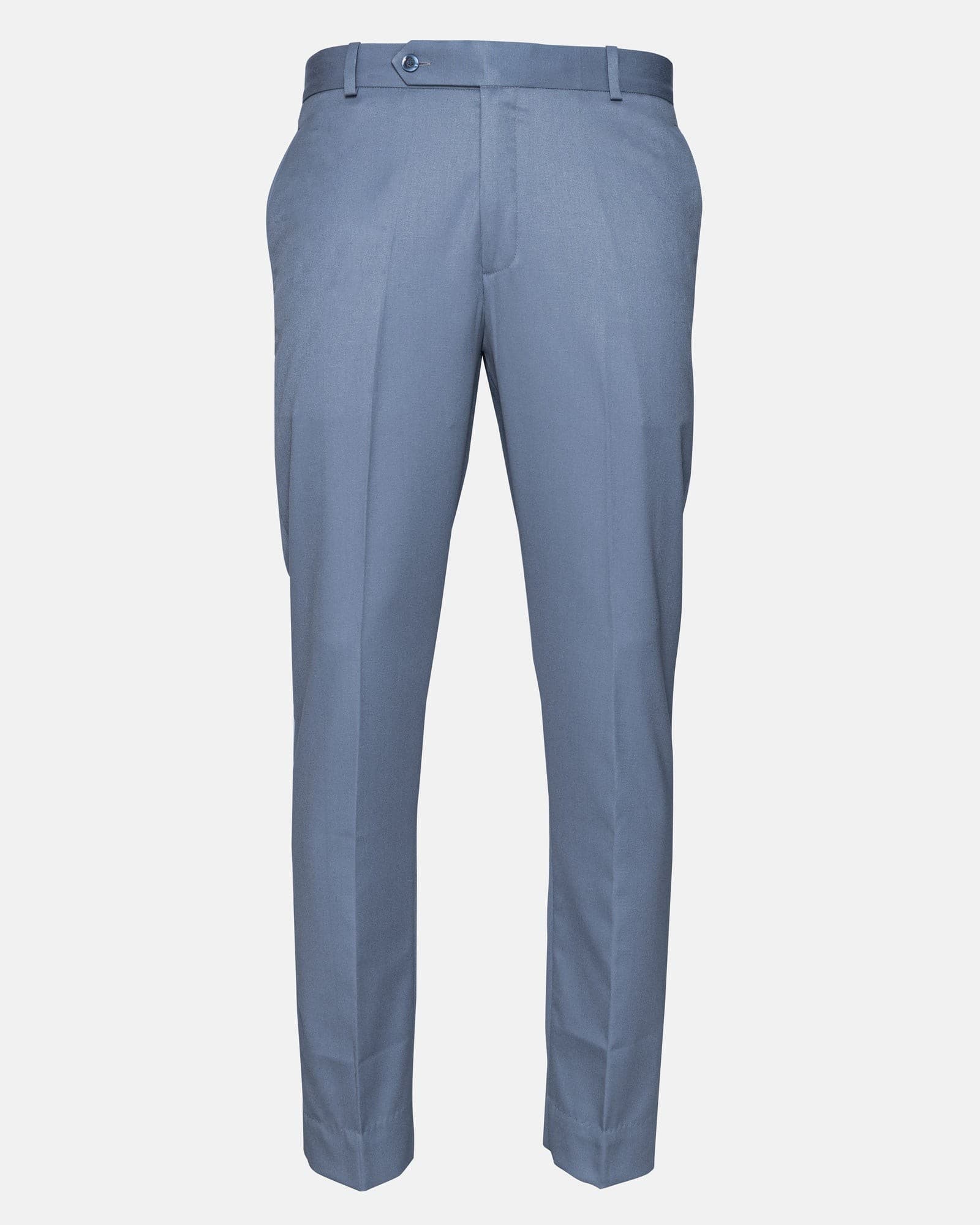 Canes Steel Blue Plain Formal Cotton Pant