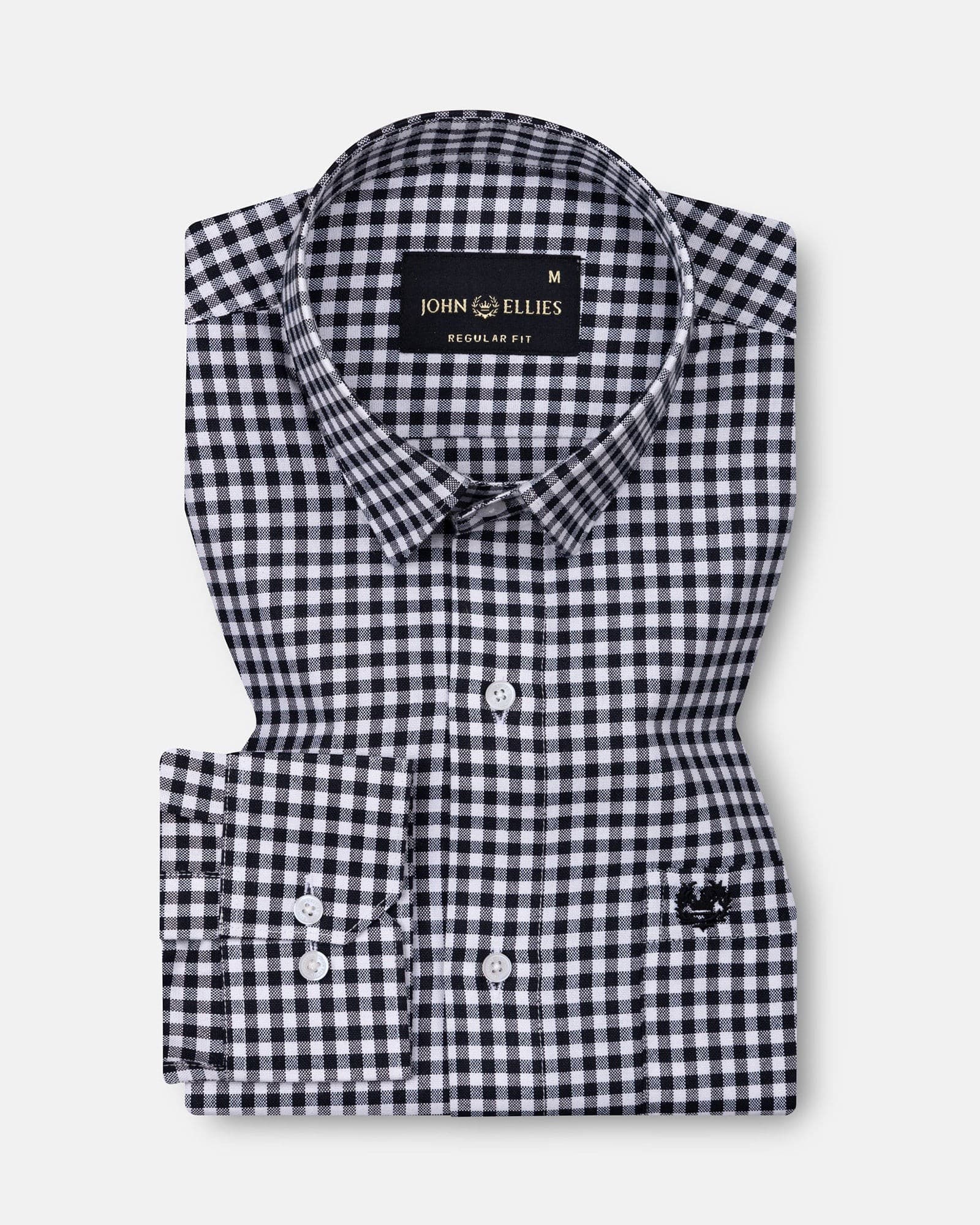 Prascot Black Check Oxford Cotton Shirt