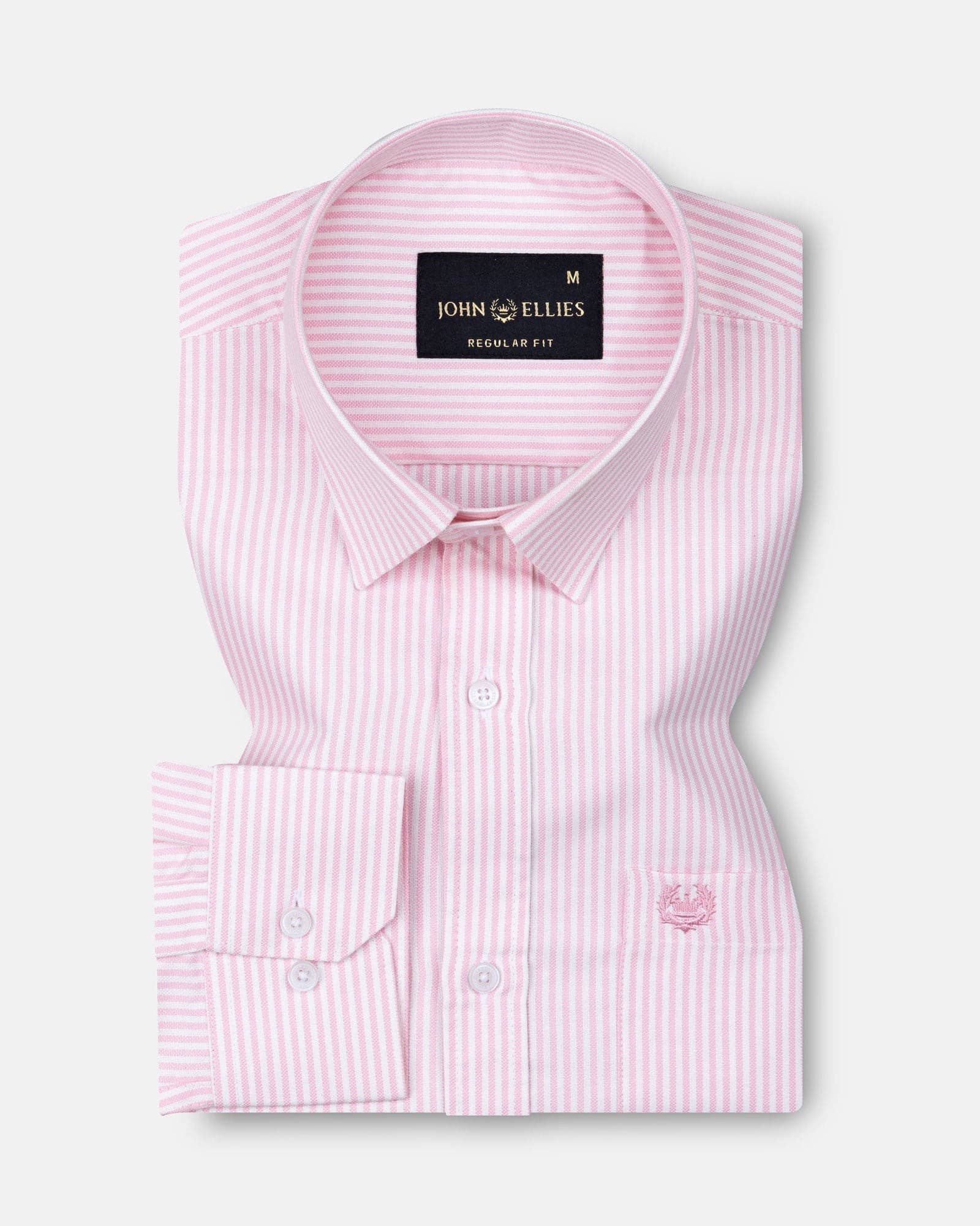 Axels Pink Stripes Oxford Cotton Shirt