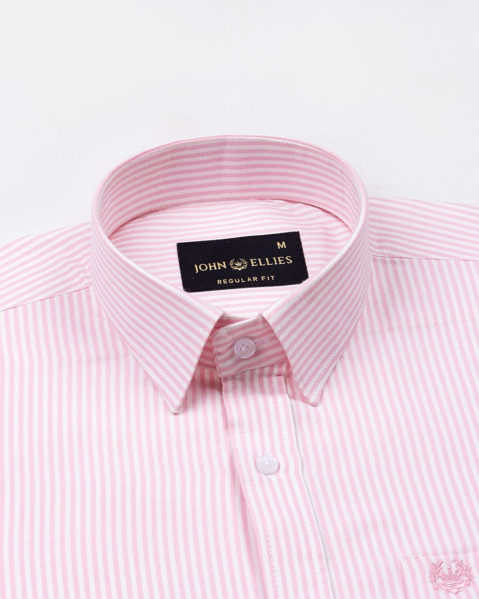 Axels Pink Stripes Oxford Cotton Shirt