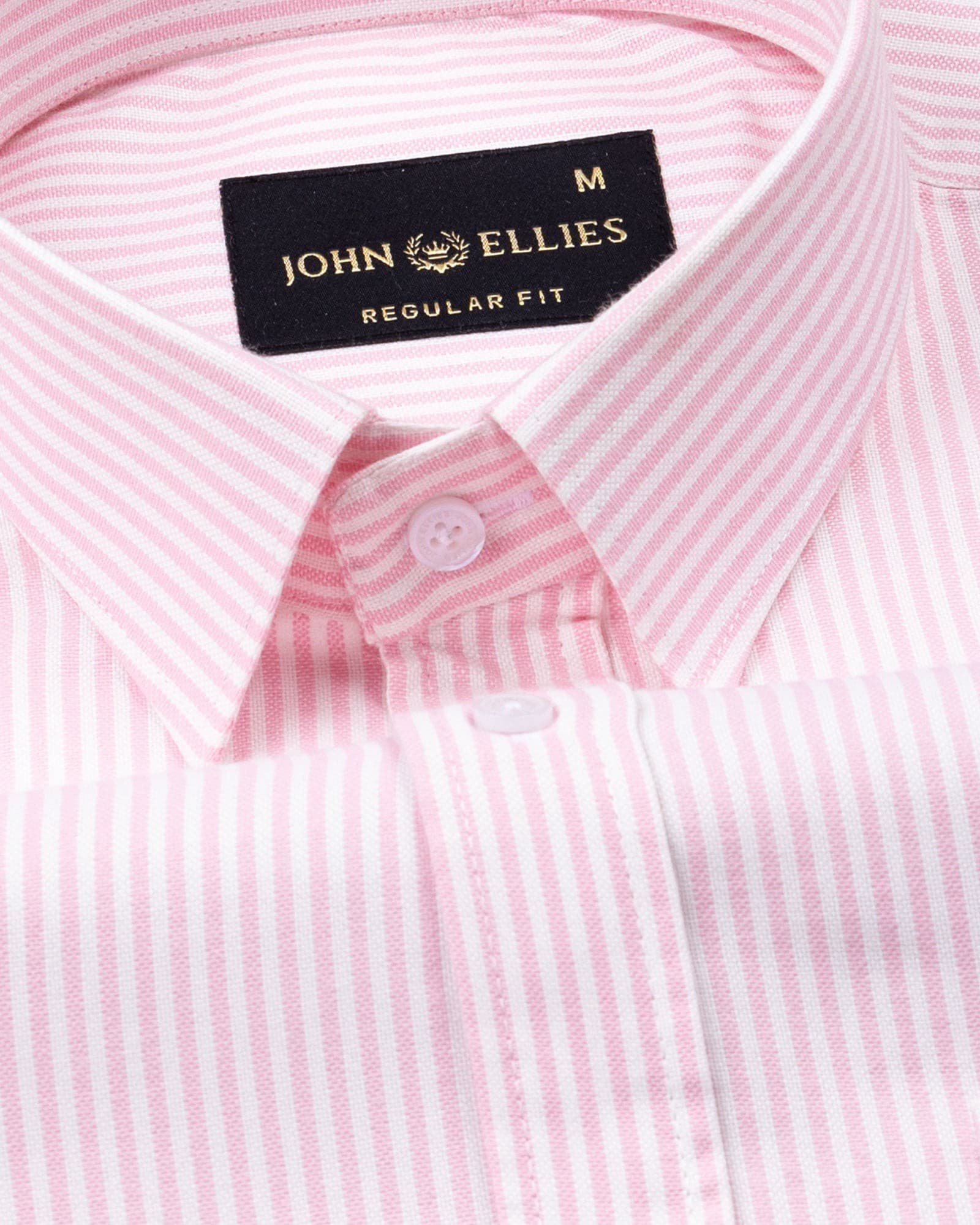 Axels Pink Stripes Oxford Cotton Shirt