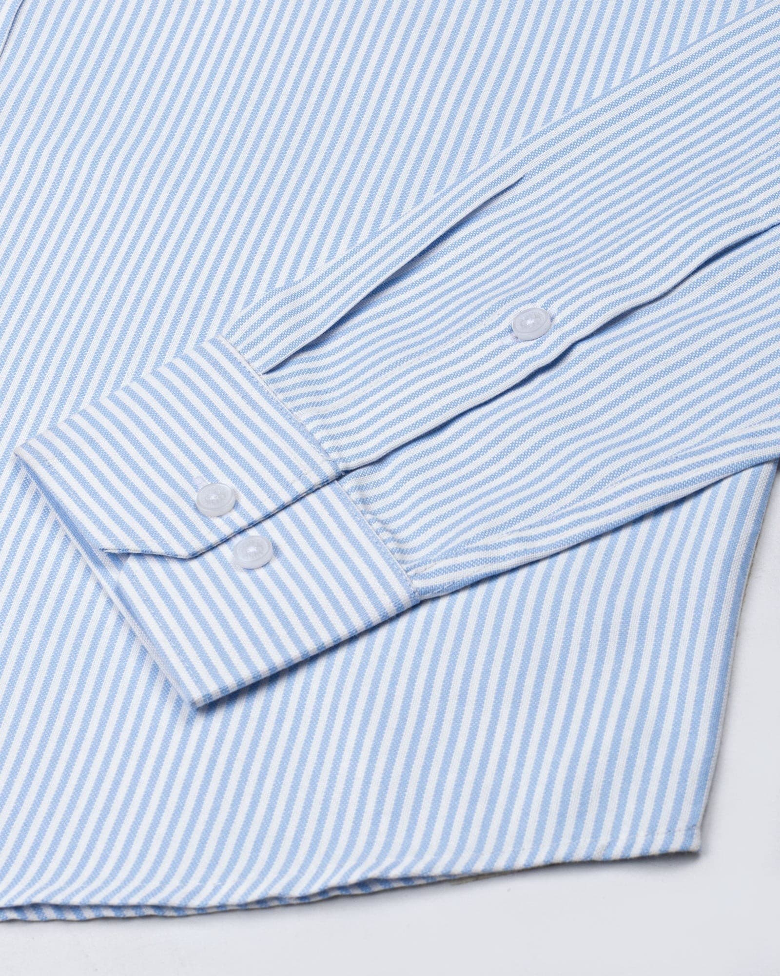 Axels Sky Blue Stripes Oxford Cotton Shirt