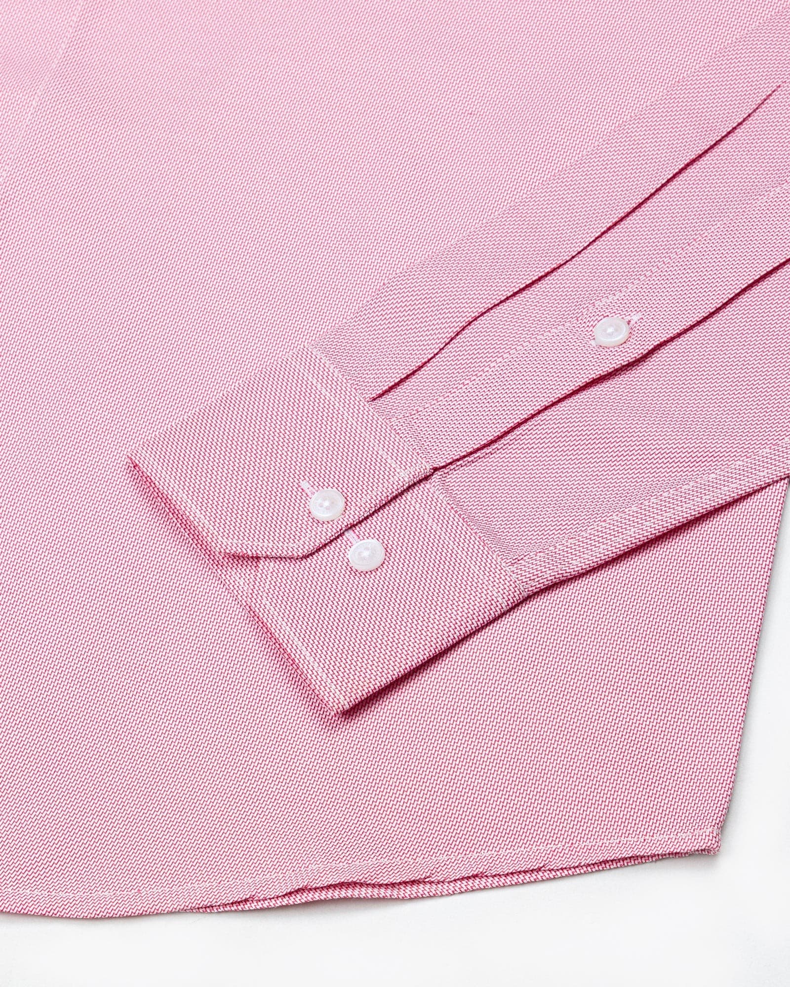 Marcell Red Textured Cutaway Cotton Shirt