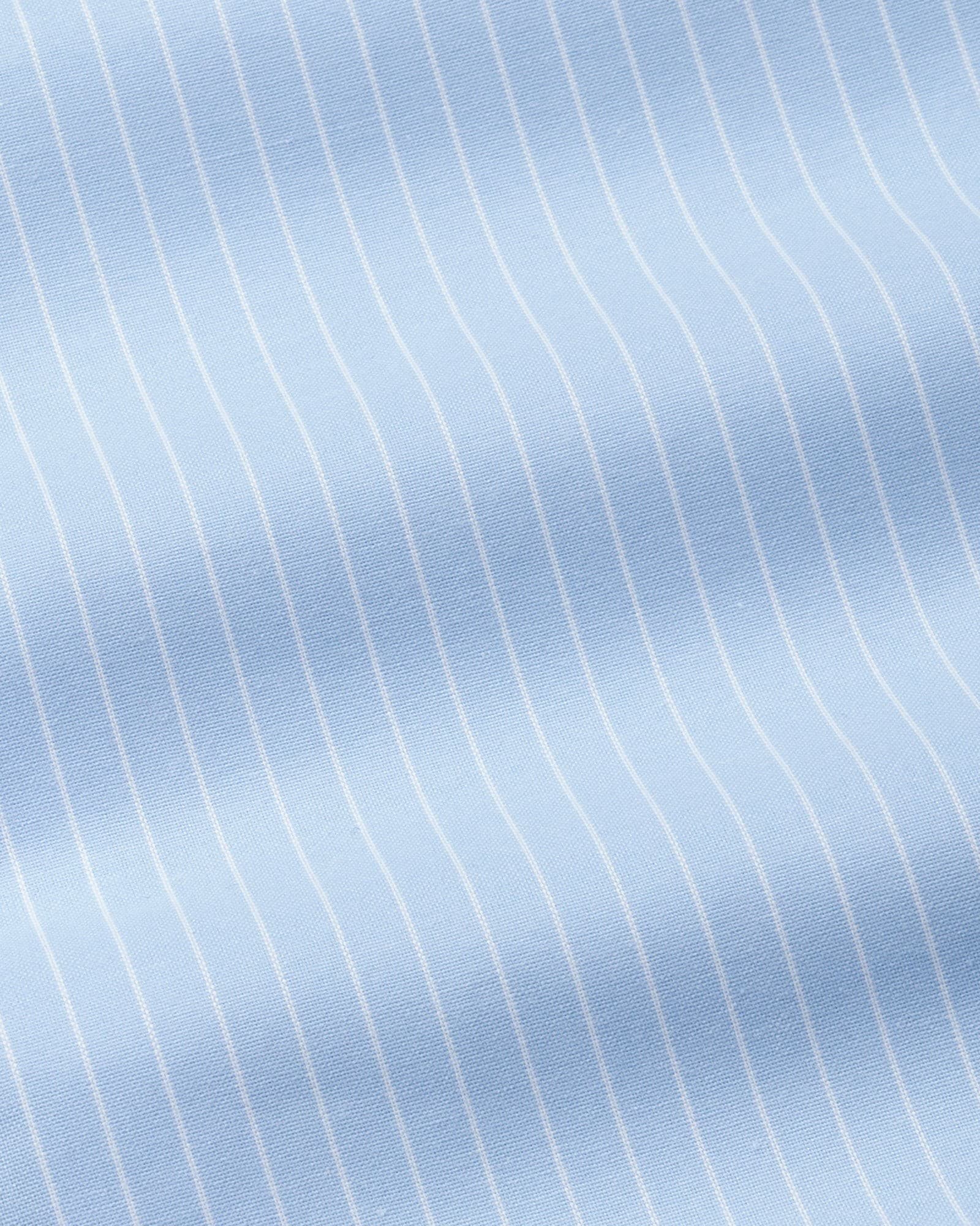 Seashel Sky Blue Stripe Button Down Oxford Cotton Shirt