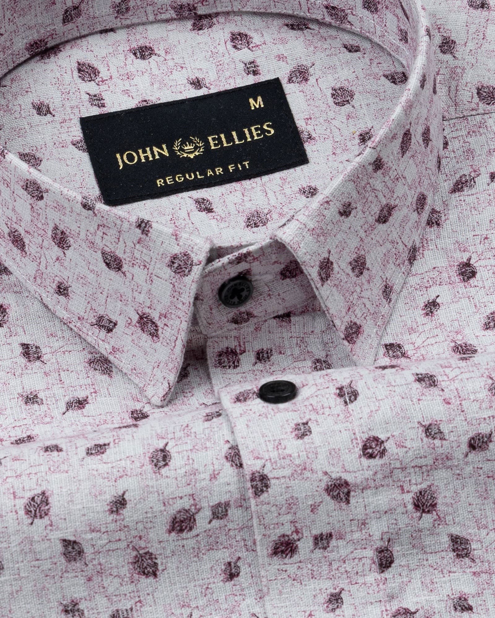 Luwan Pink Printed Cotton Shirt