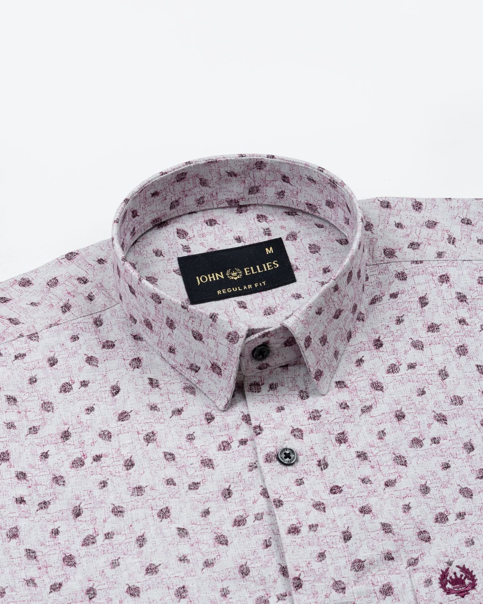 Luwan Pink Printed Cotton Shirt