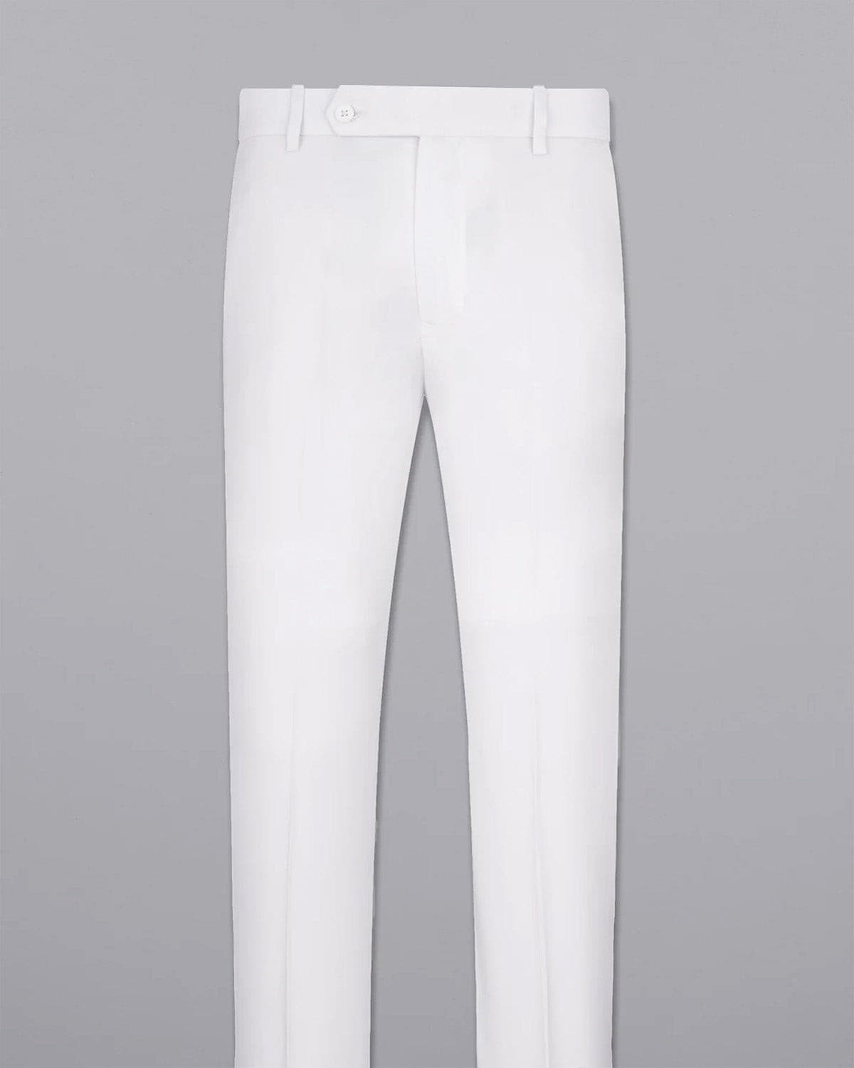 Bright White Normal Fit Pant For Men