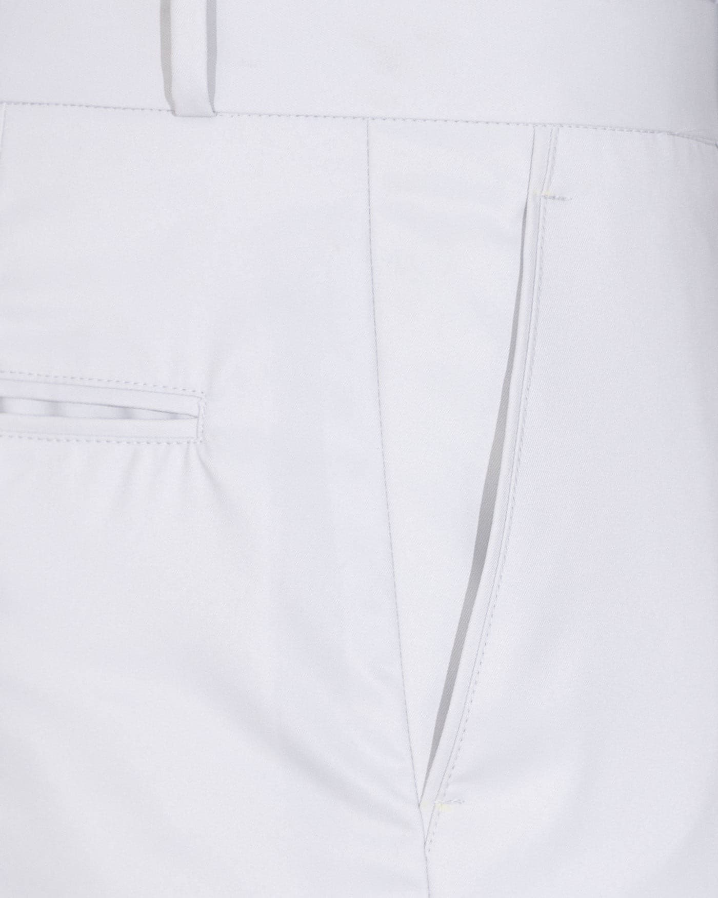 Manatee White Silver Normal Fit Pant For Men