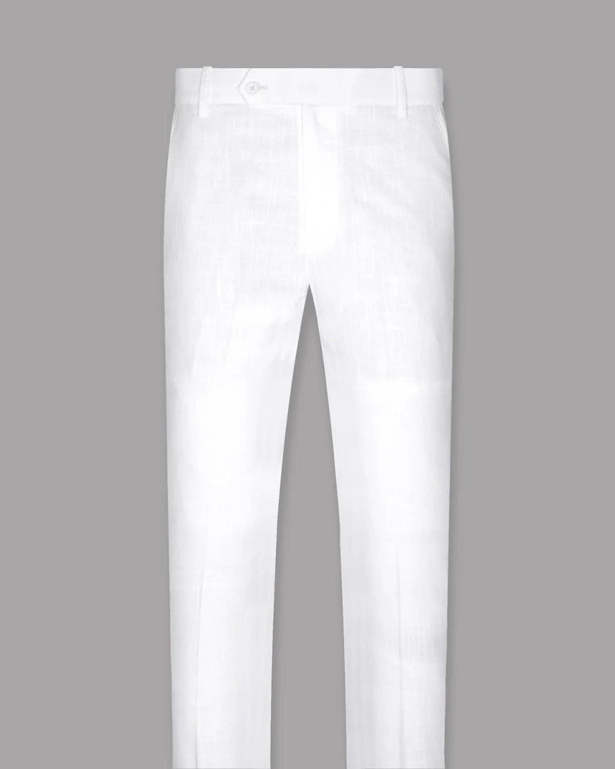 White Luxurious Linen Pant