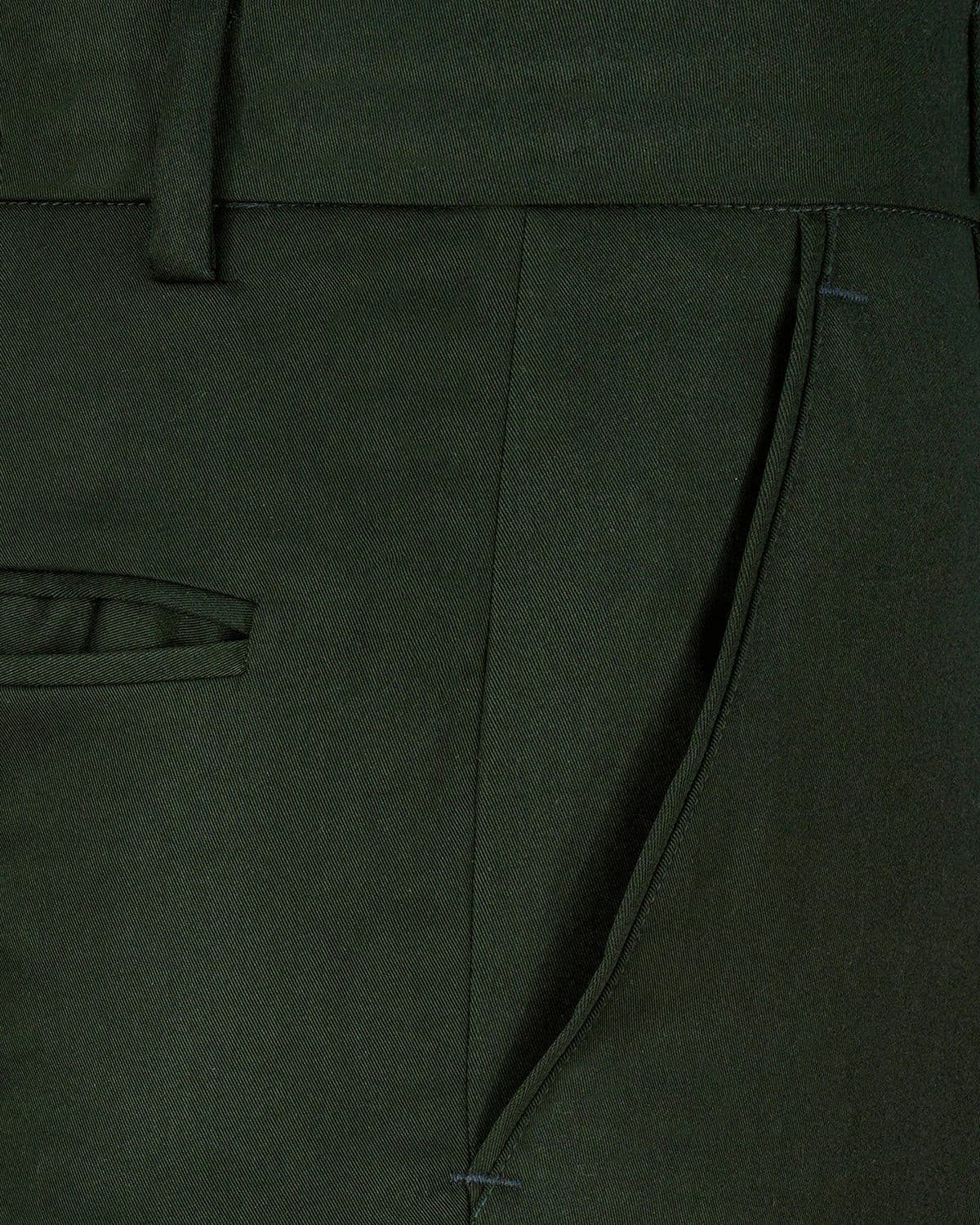 Army Green Normal Fit Trousers