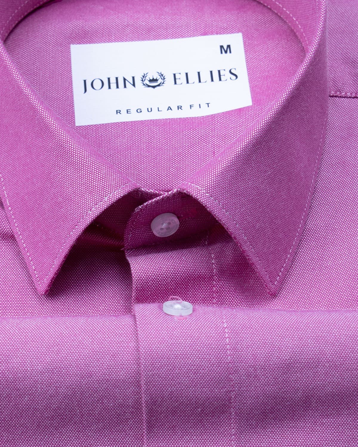 Renato Privilege Magenta Purple Plain Oxford Cotton Shirt