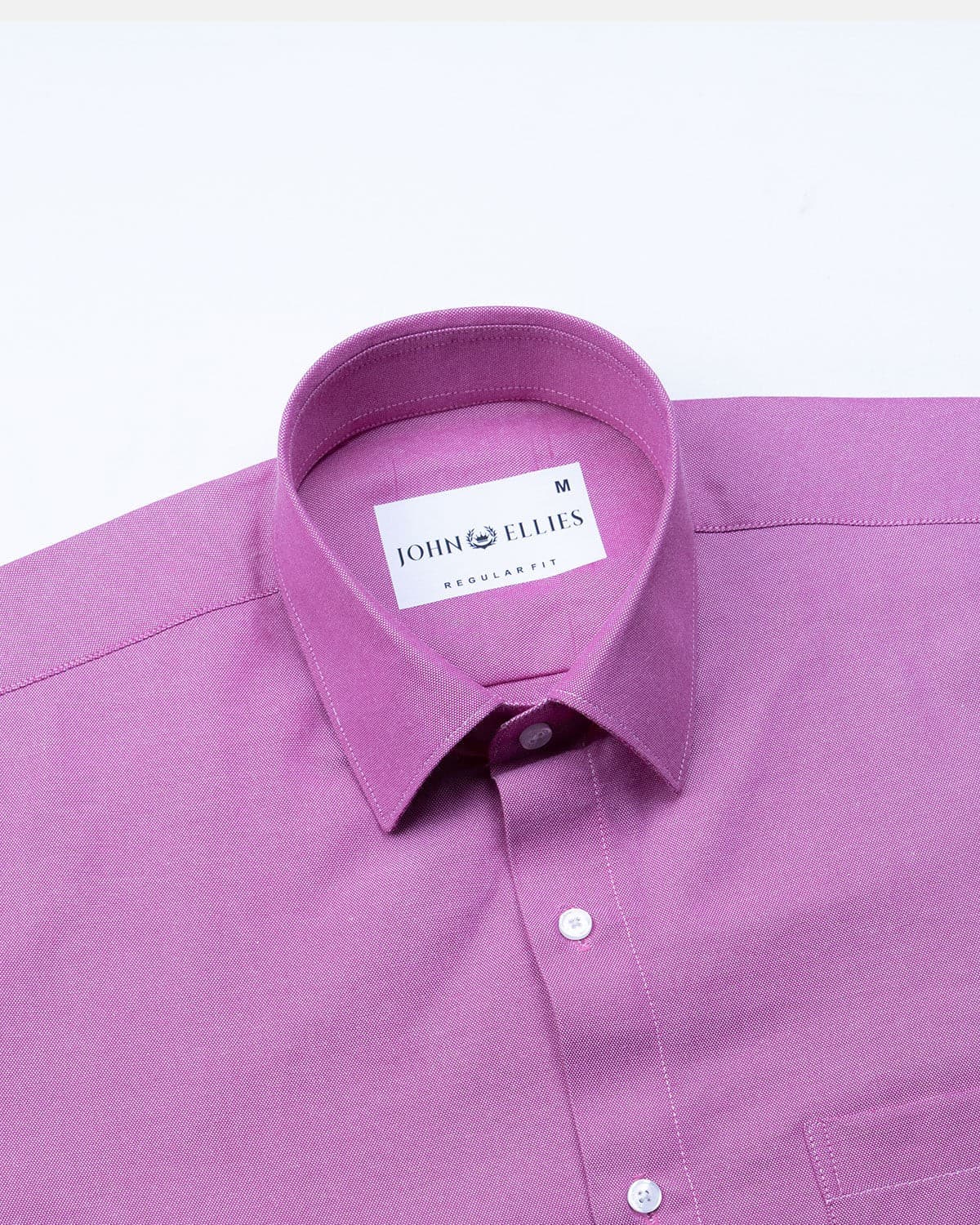 Renato Privilege Magenta Purple Plain Oxford Cotton Shirt