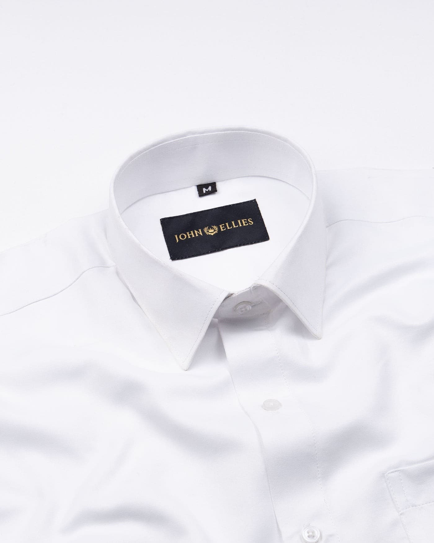Alykaso White Wrinkle Free Cotton Shirt