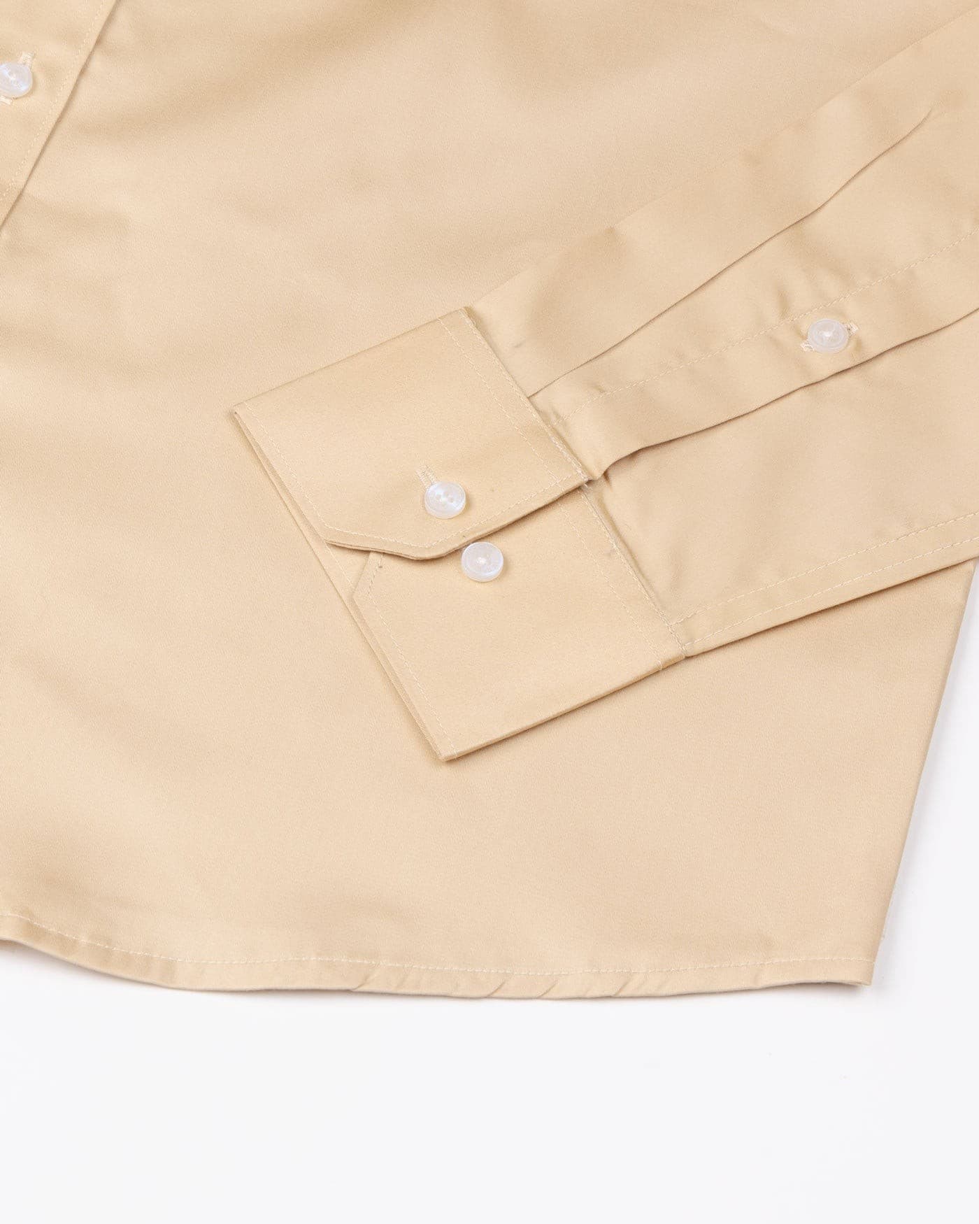 Frendix Sand Front Placket Giza Cotton Shirt