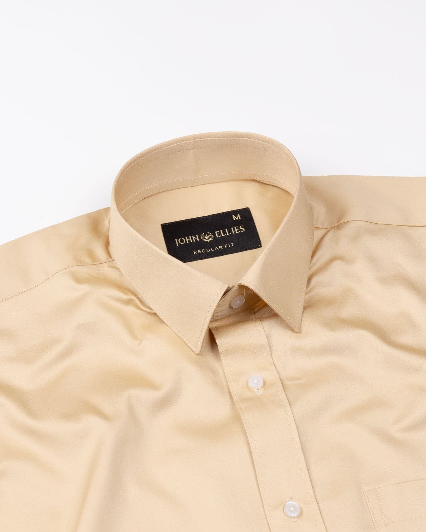 Frendix Sand Front Placket Giza Cotton Shirt