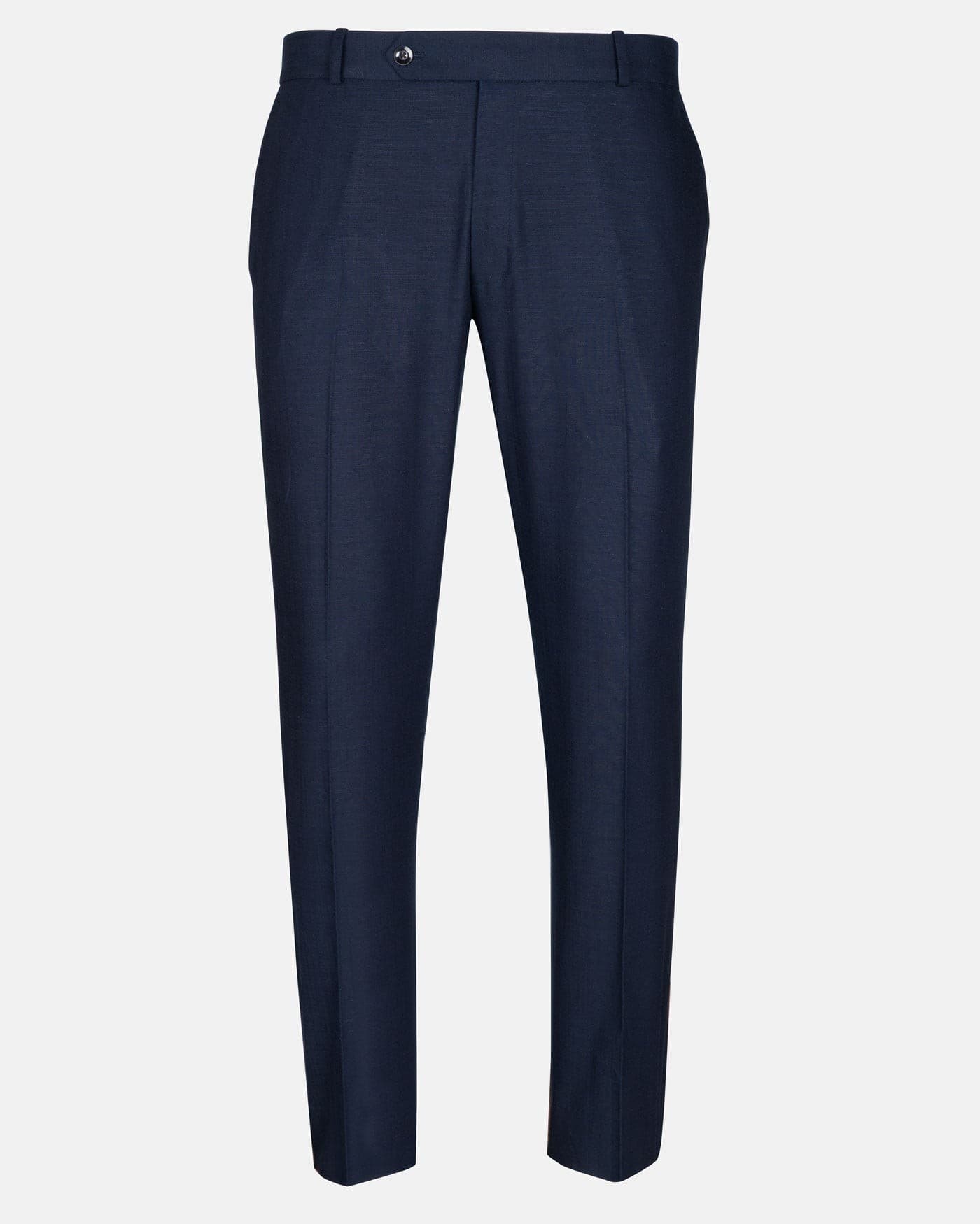 Zalix Navy Blue Linen Formal Pant