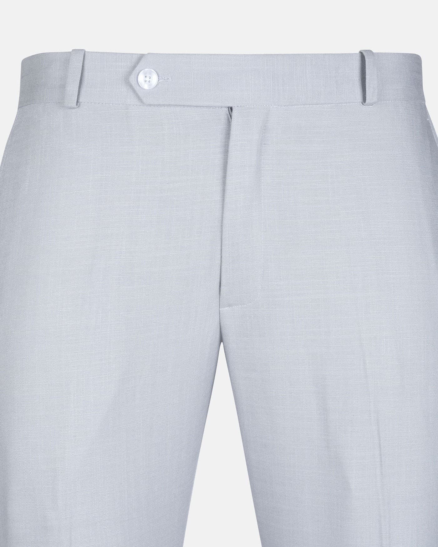 Zalix Silver Linen Formal Pant