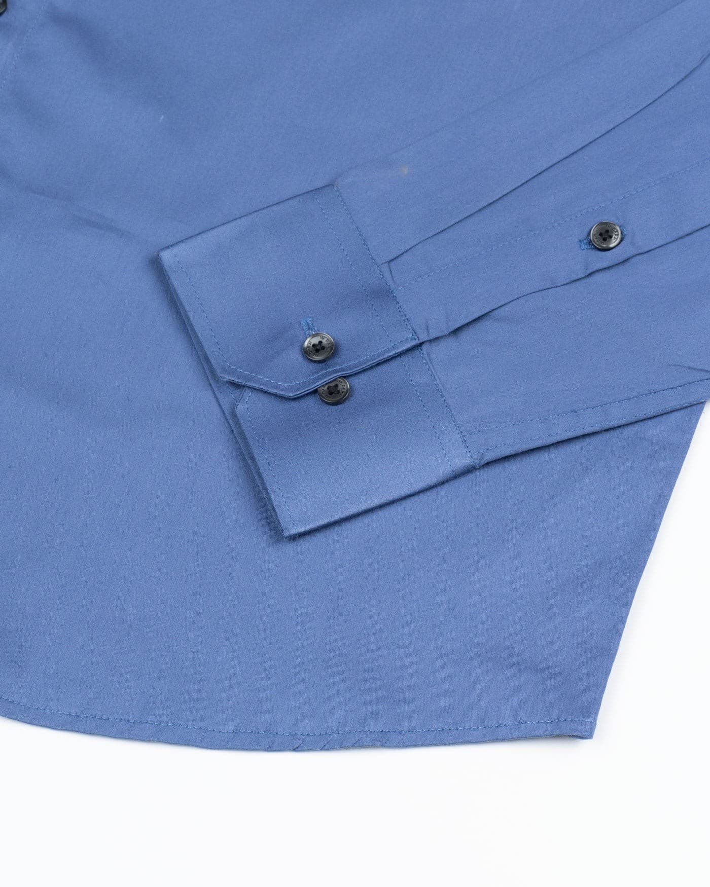 Rostin Grey Hidden Button Down Giza Cotton Shirt