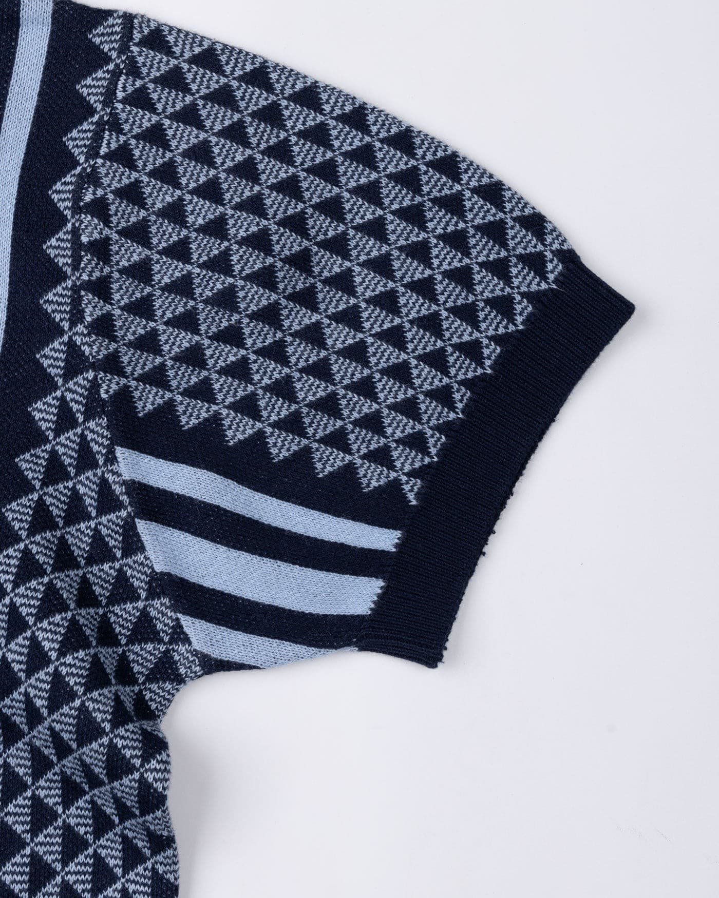 Sailros Navy Blue Cotton Polo T-Shirt