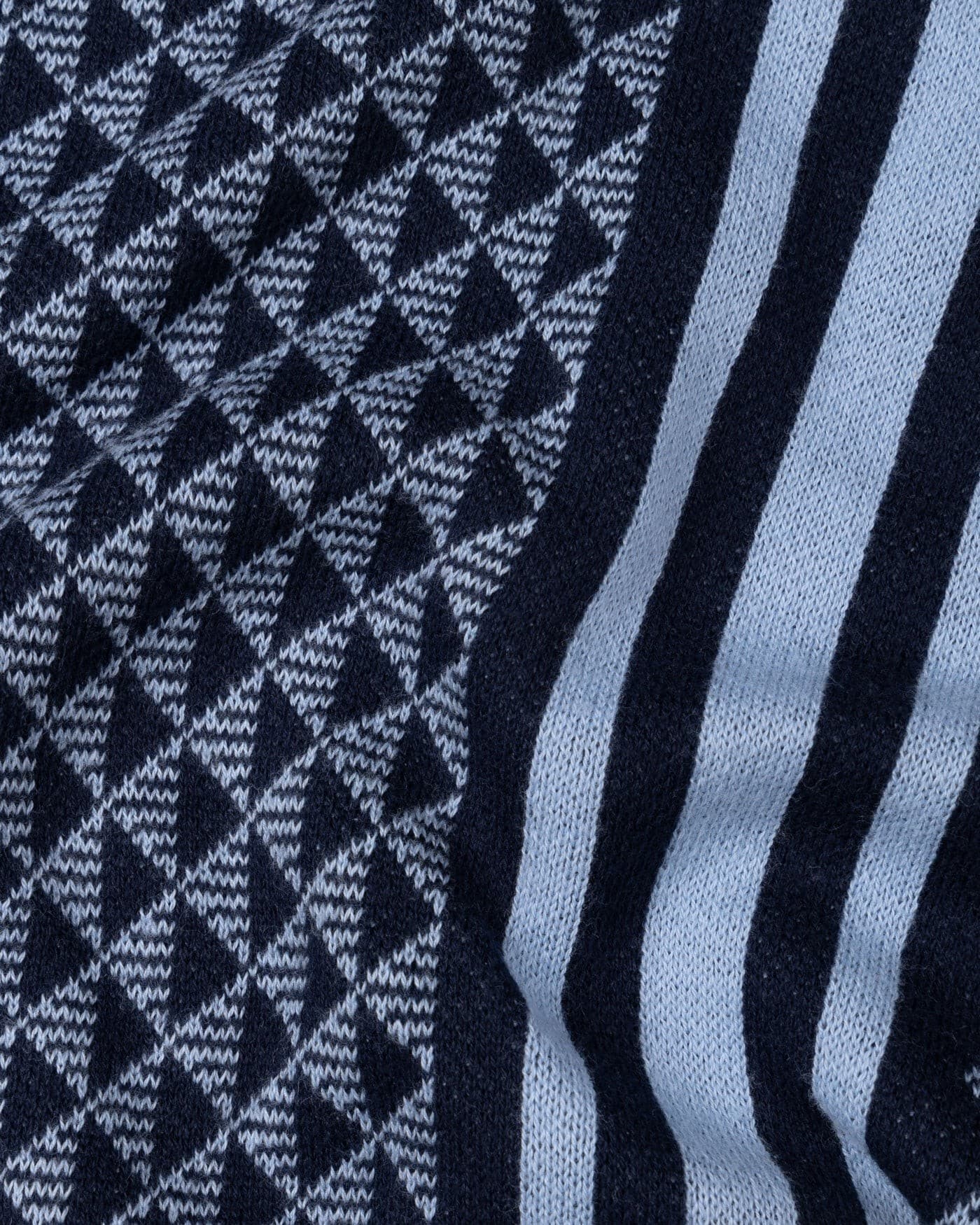 Sailros Navy Blue Cotton Polo T-Shirt