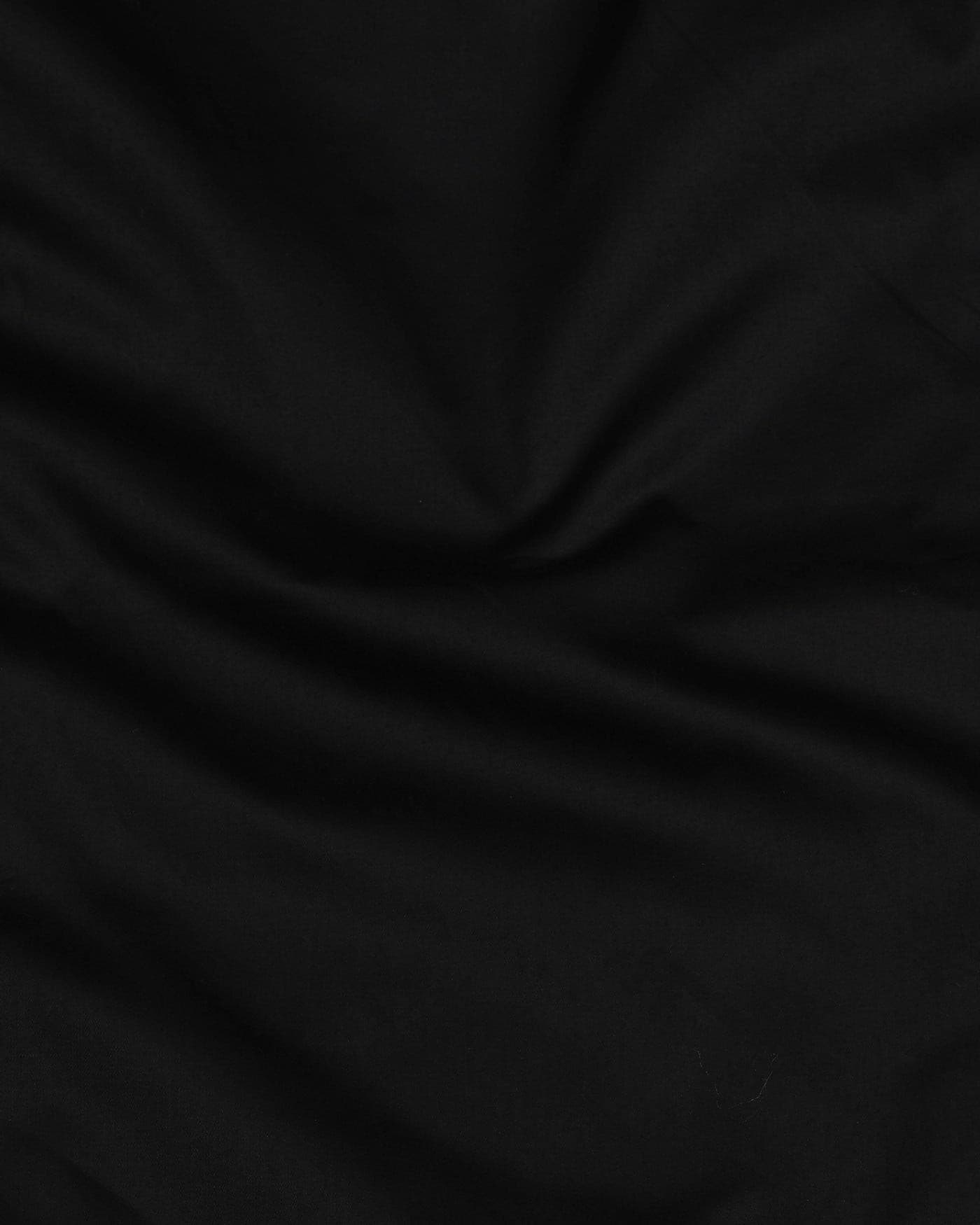 Jexari Black Plain Giza Cotton Shirt