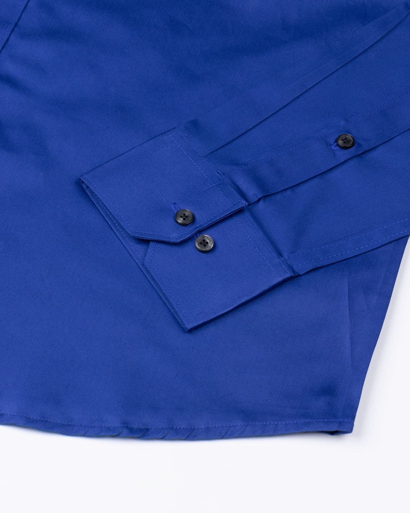Frendix Blue Front Placket Giza Cotton Shirt