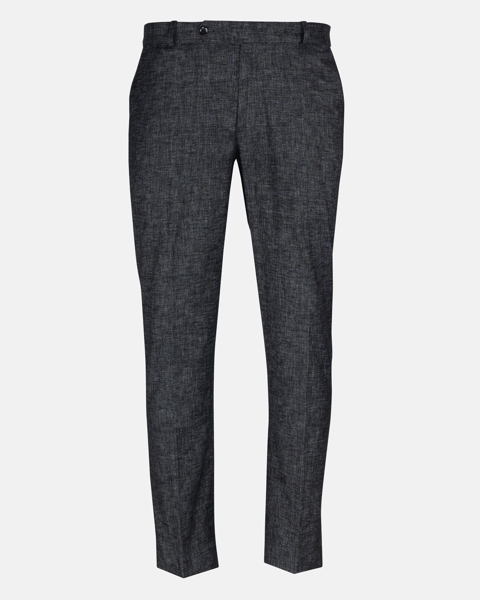 Motryx Black Linen Plain Formal Pant