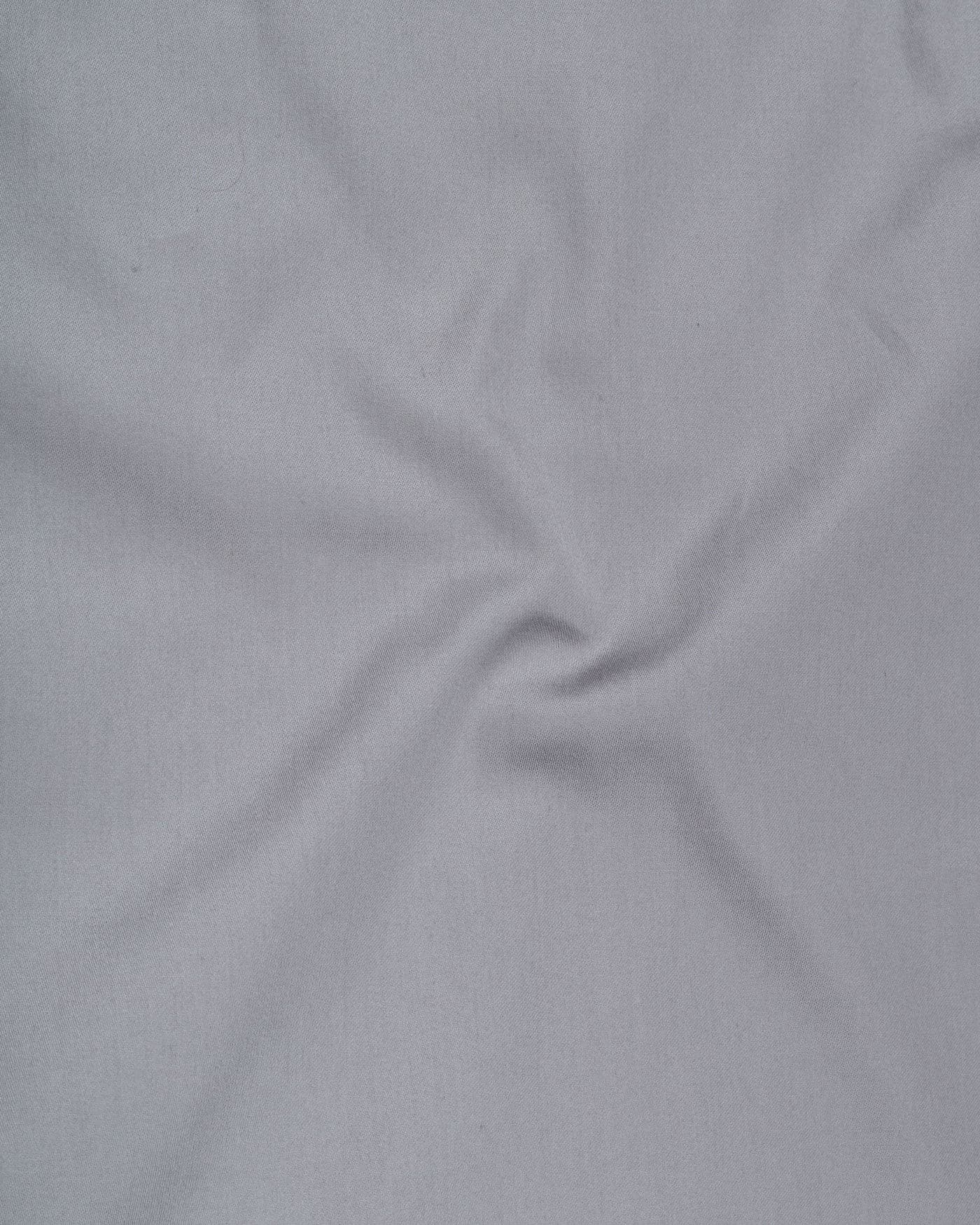 Rostin Charcoal Hidden Button Down Giza Cotton Shirt